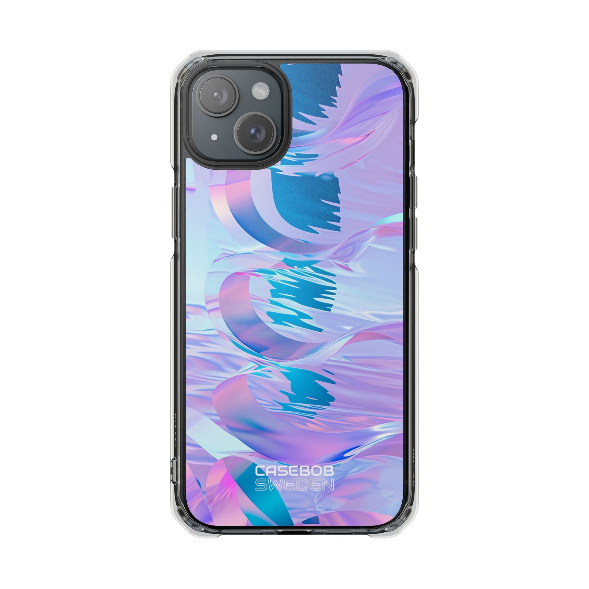 Iridescent Flowing Waves iPhone 15 - Impact Clear+