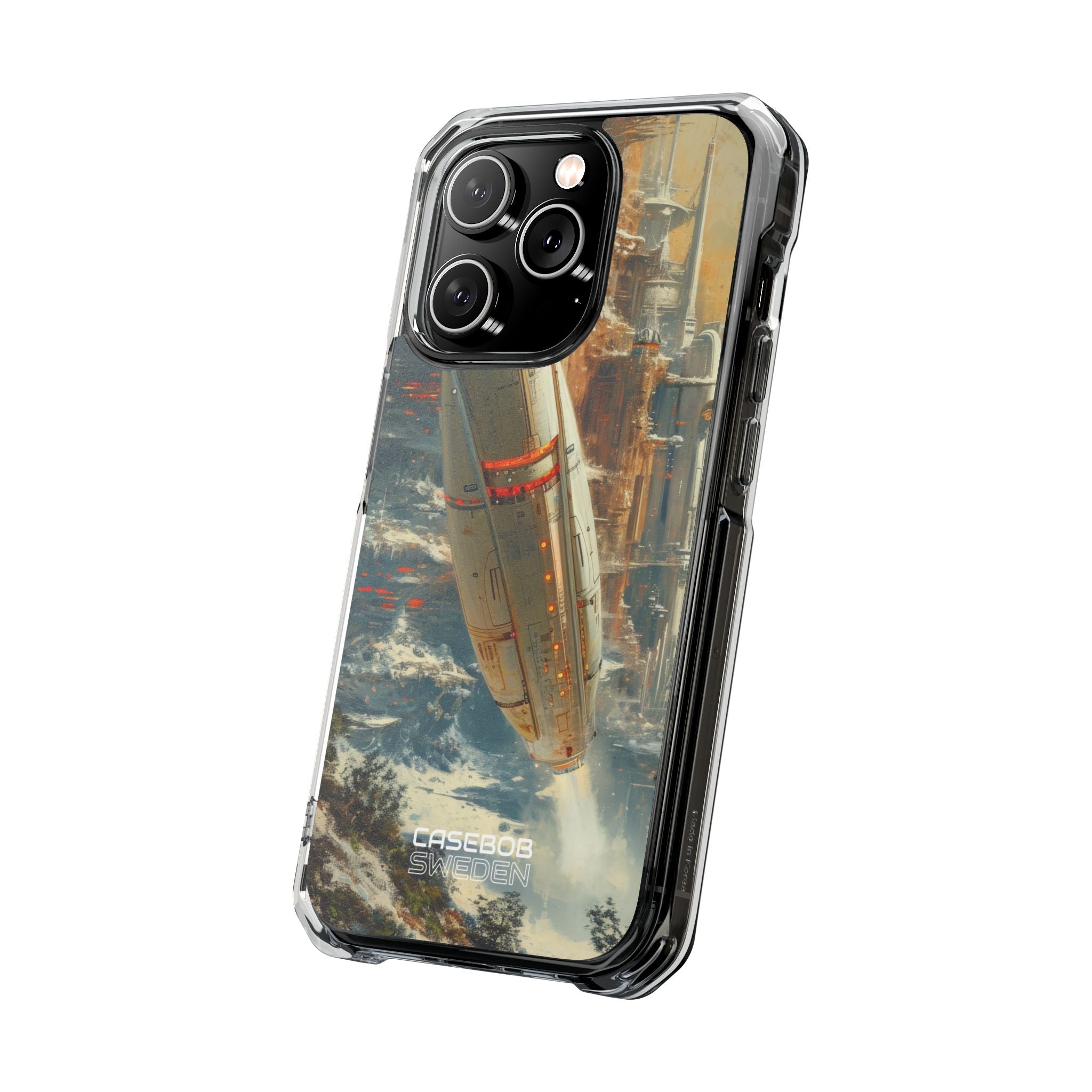 Futuristic Forest Voyage iPhone 14 - Impact Clear+