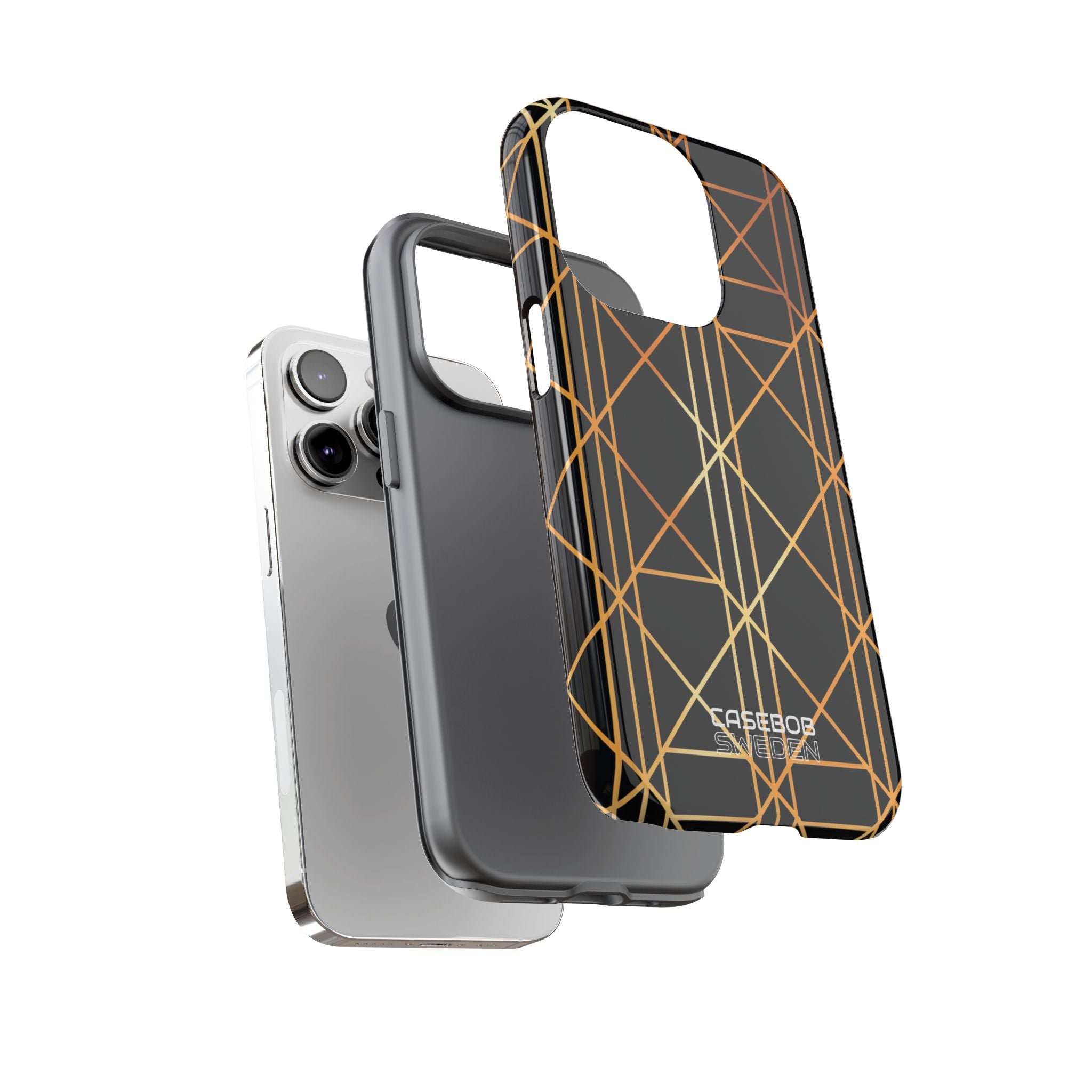 Eleganza Geometrica Dorata iPhone 14 - Tough