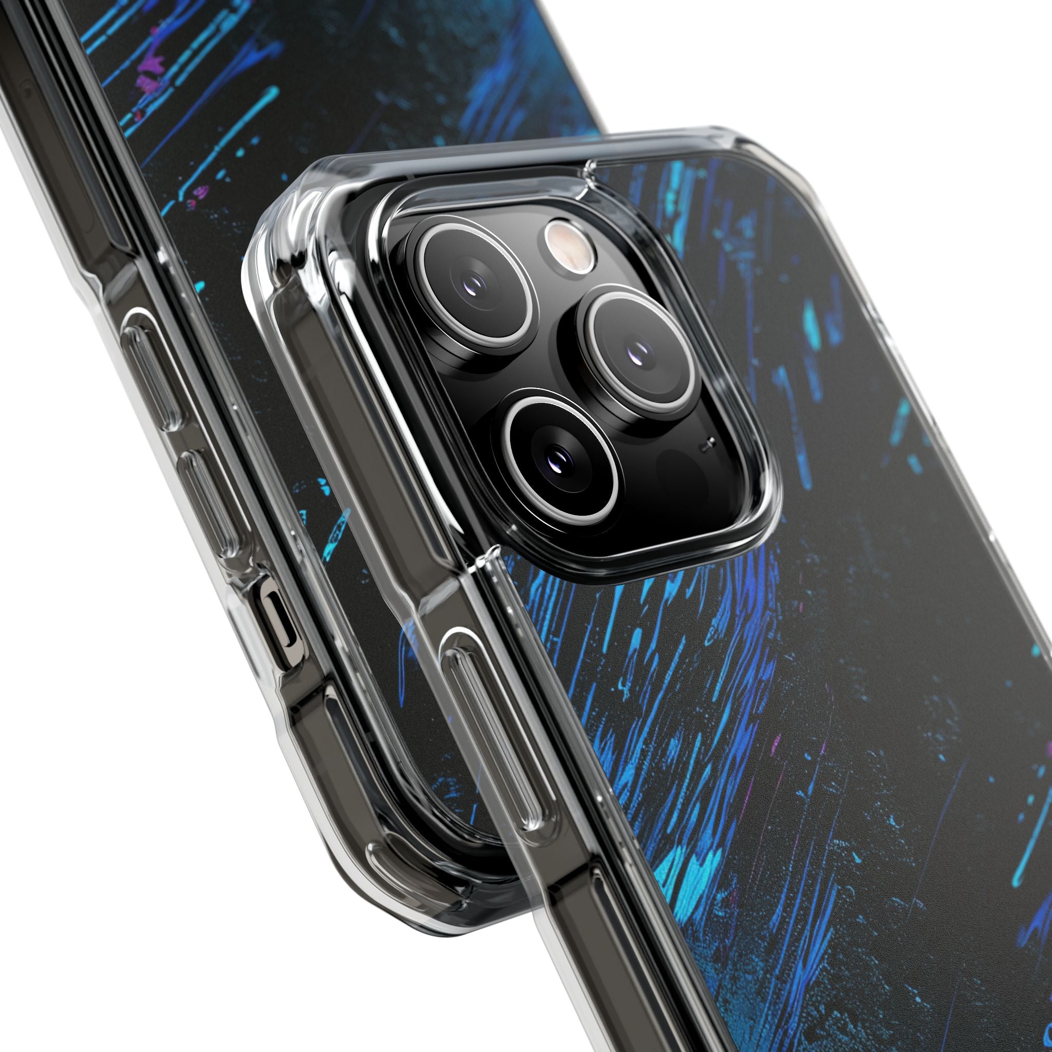 Middernachtblauwe Stromen iPhone 14 - Impact Clear+