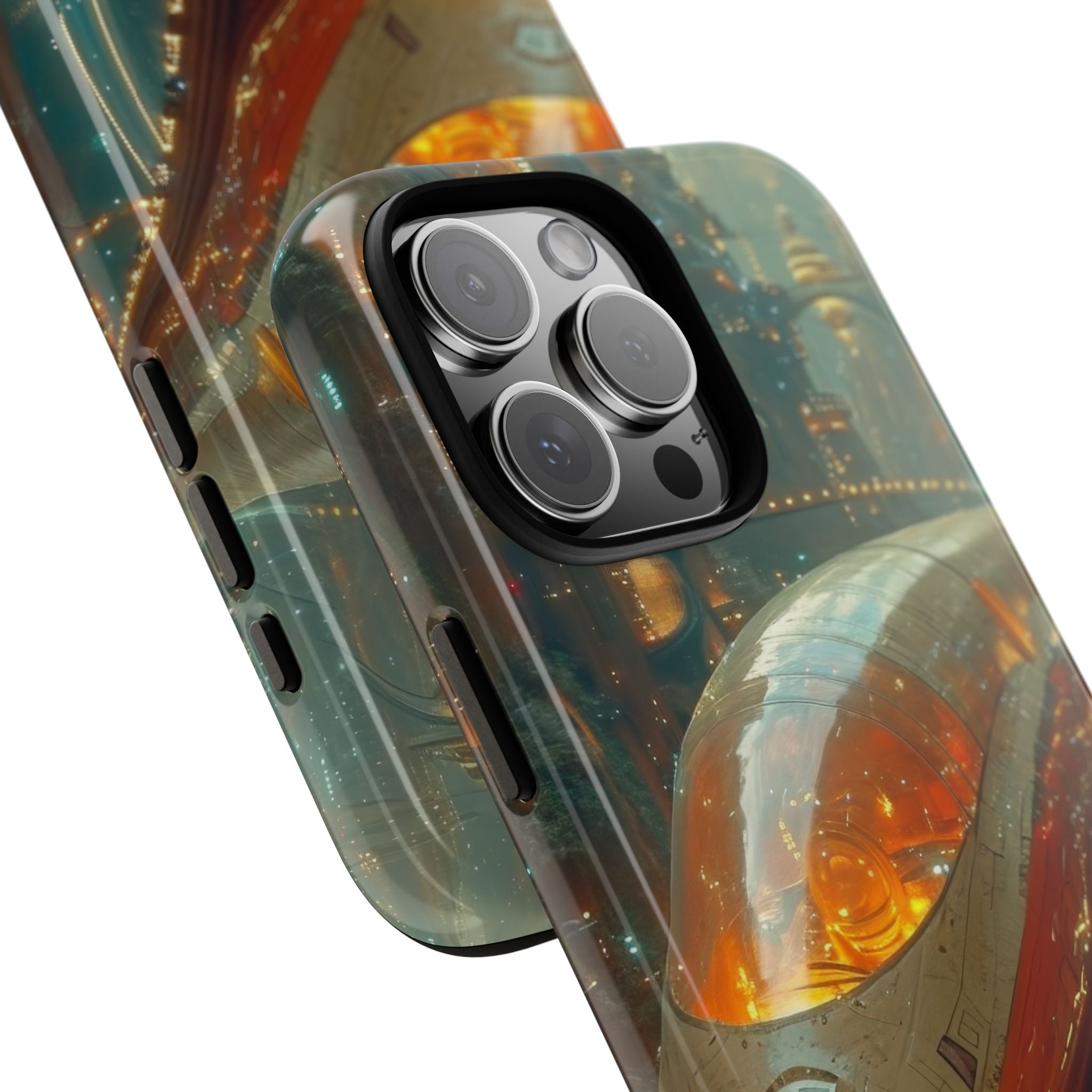 Futuristic Train Odyssey iPhone 16 - Tough