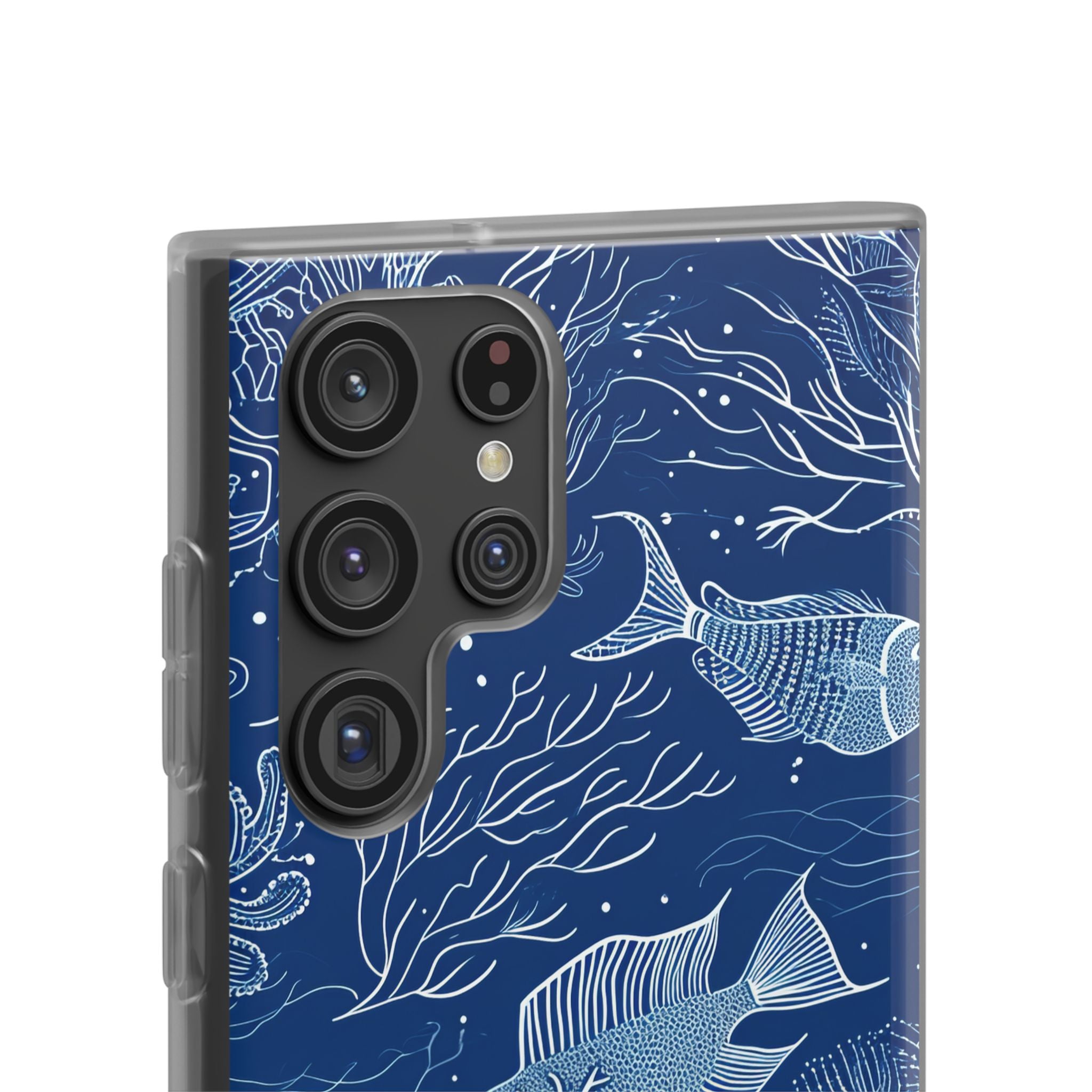 Navy Scale Reef Samsung S22 Ultra Case - Soft