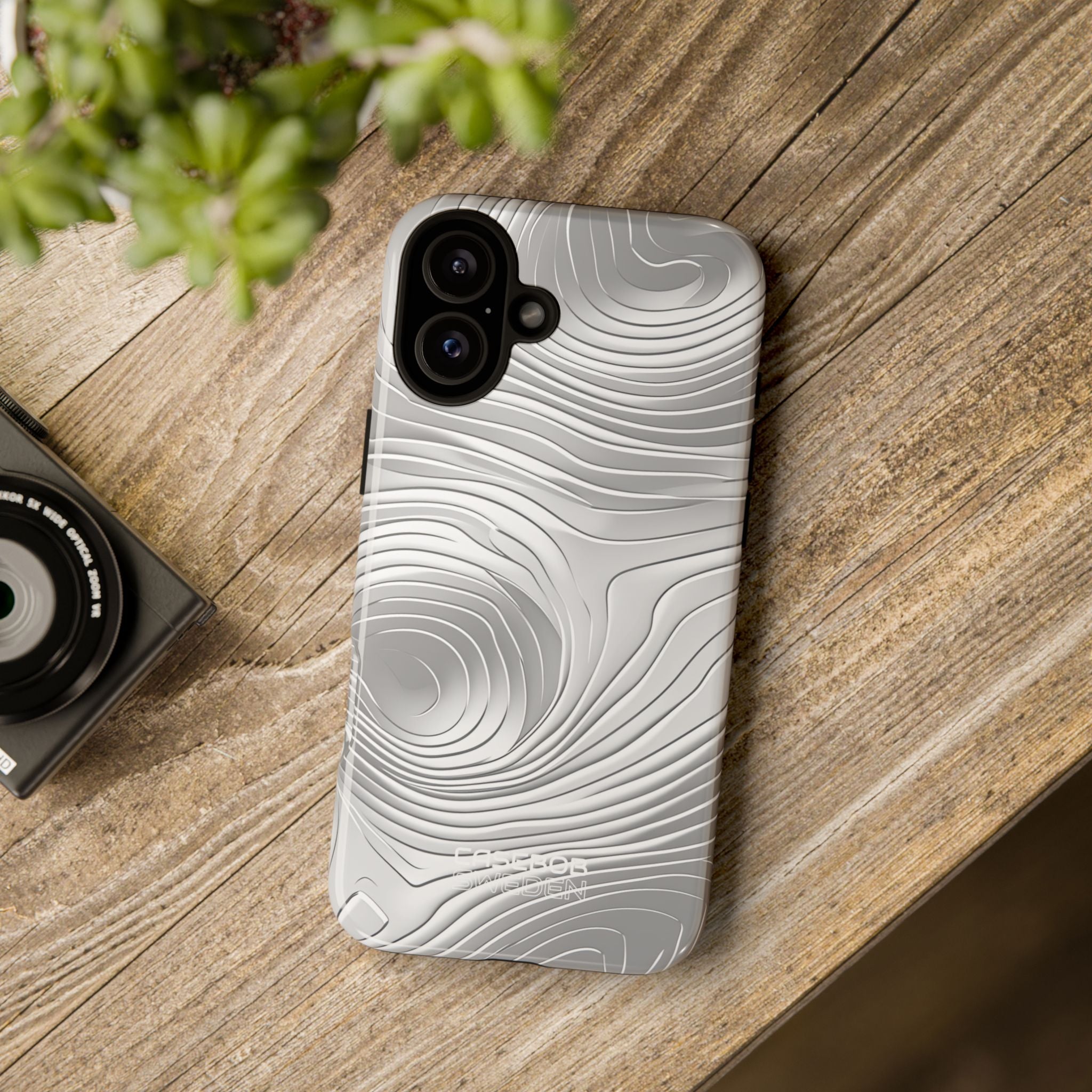 Linee Fluide Monocromatiche iPhone 16 - Tough