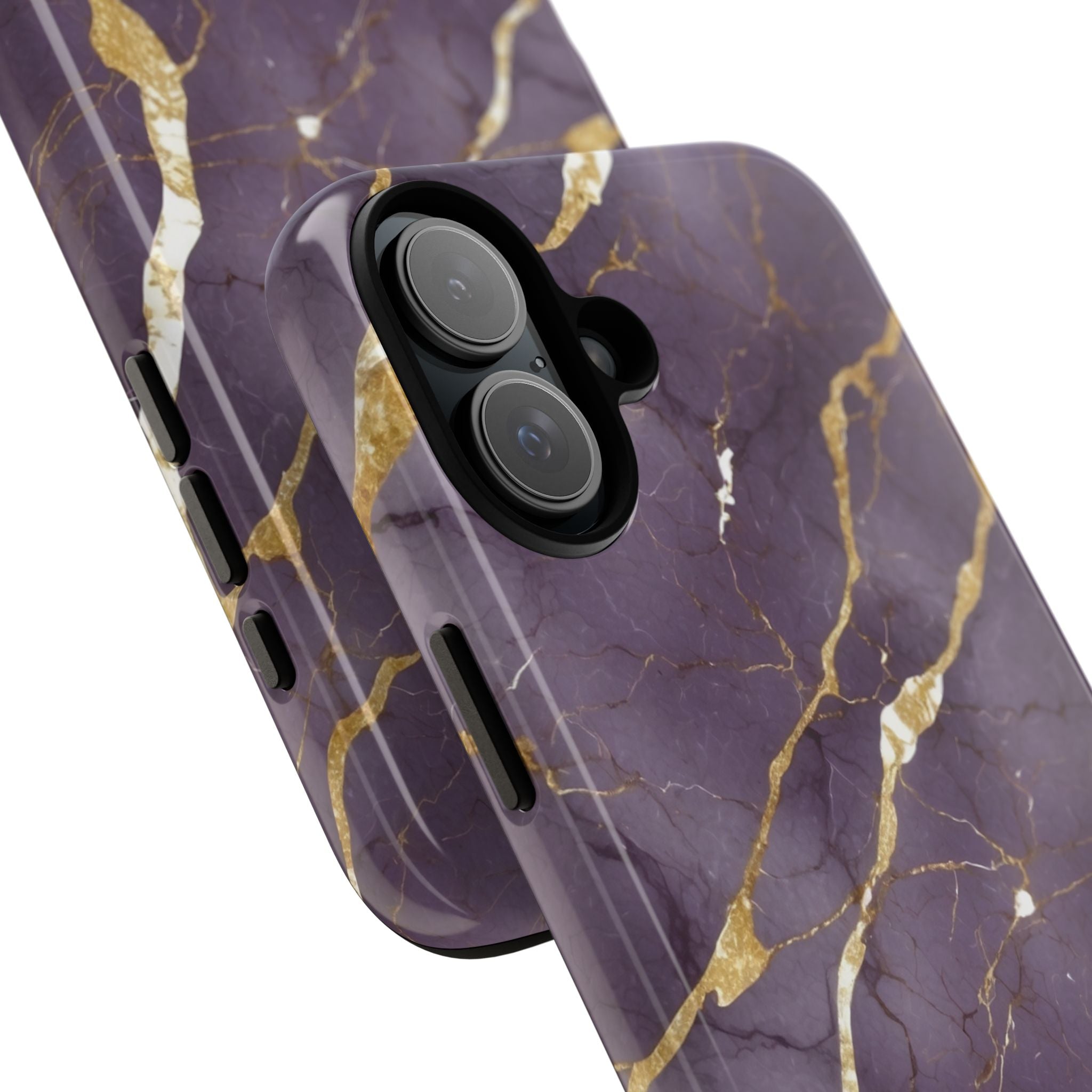 Golden Veins Flowing - iPhone Case