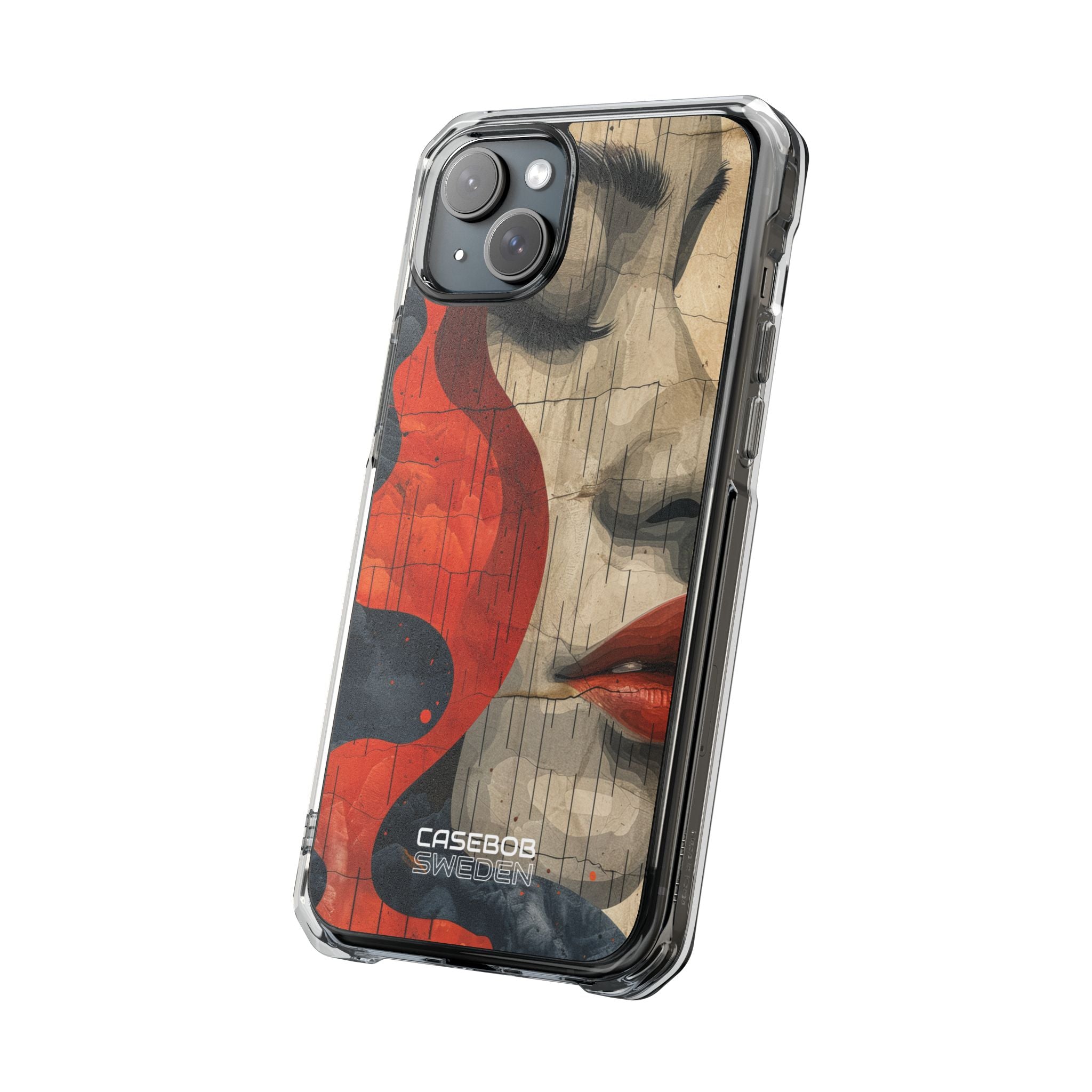 Crimson Flow Profile iPhone 15 - Impact Clear+