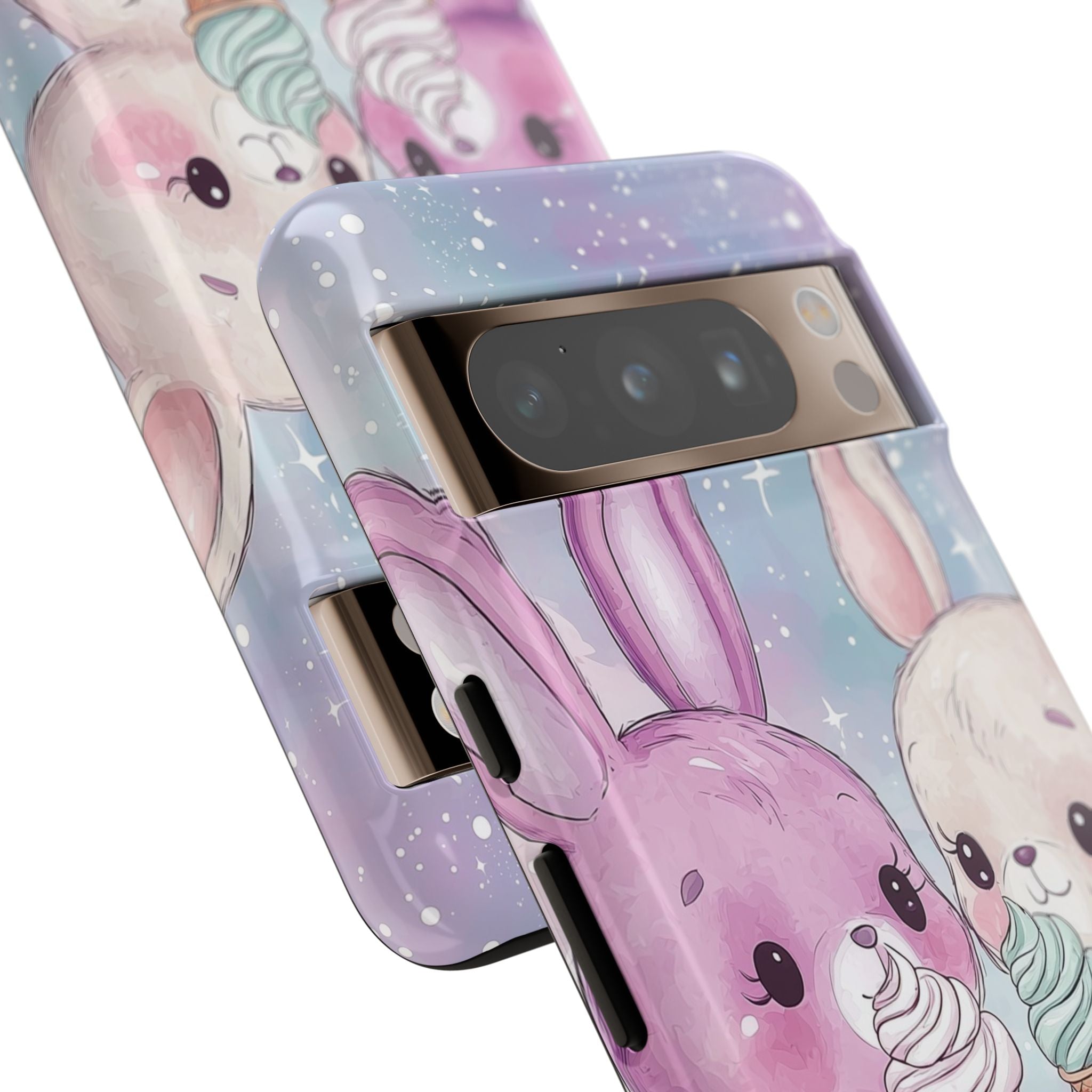 Rabbits Enjoy Ice Cream - Google Pixel Case