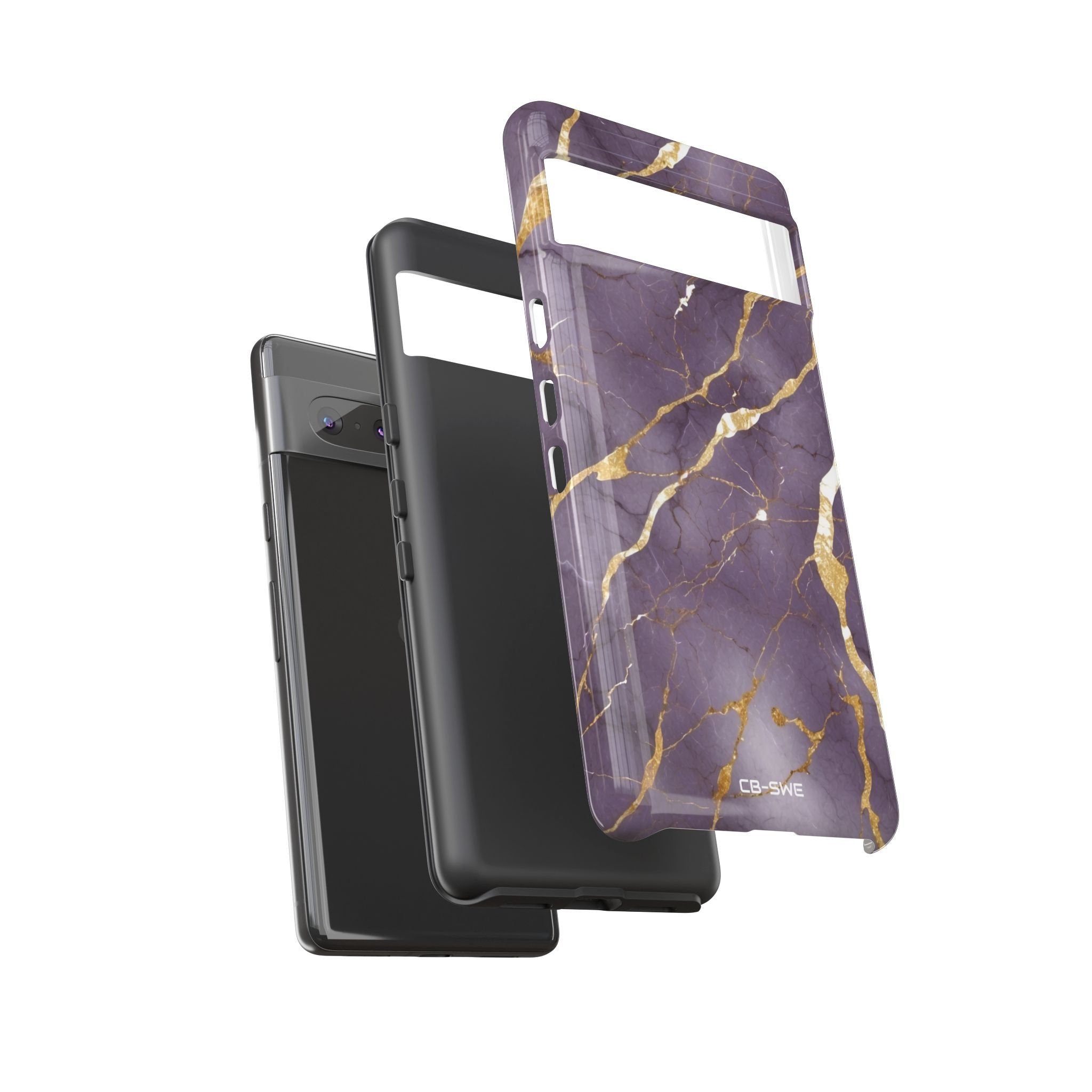 Golden Veins Flowing - Google Pixel Case