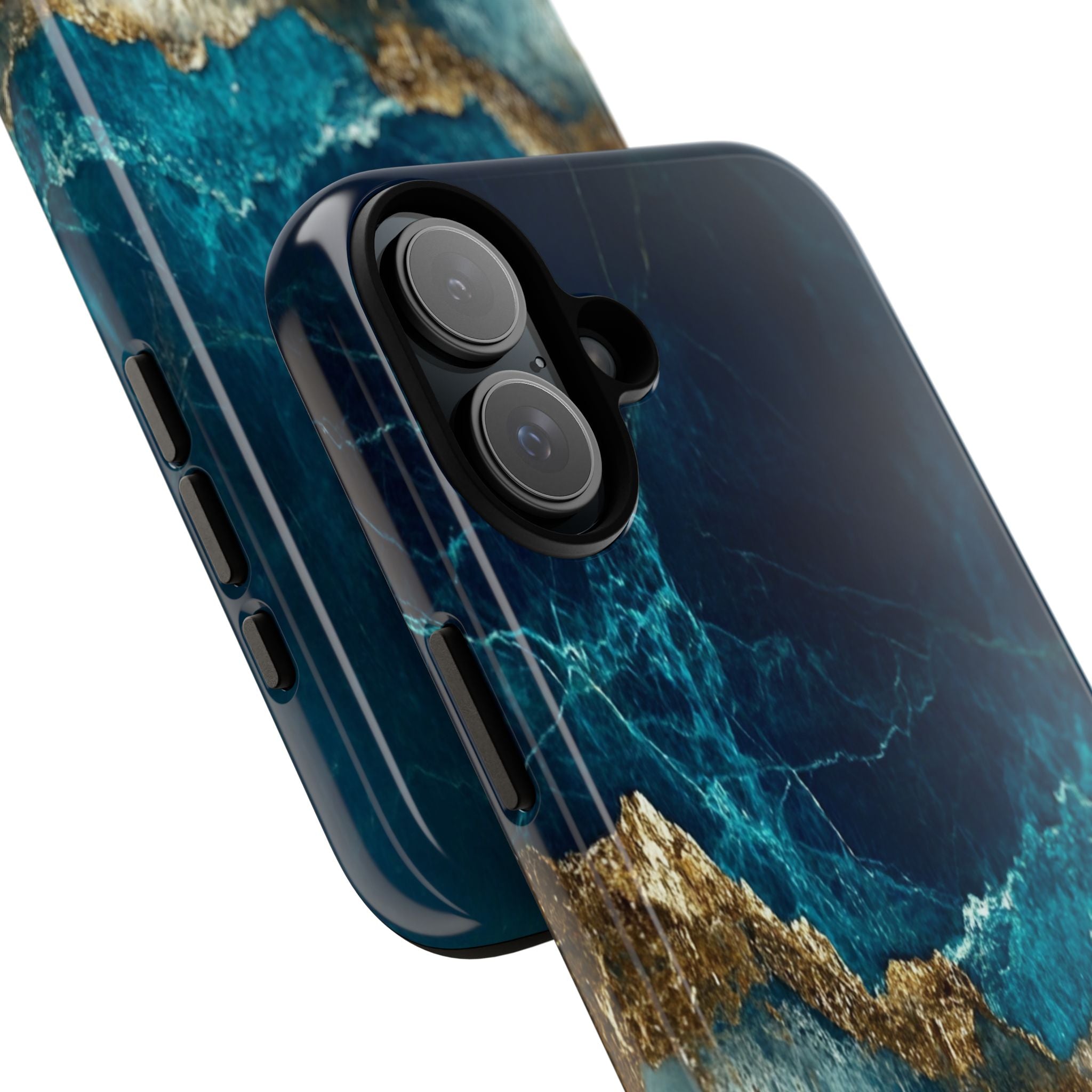 Golden Veins iPhone 16 Plus Case - Tough