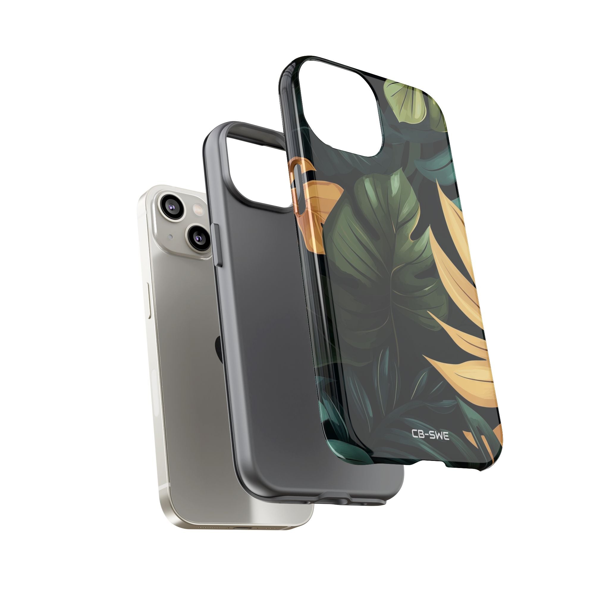 Tropical Leaves Dance - iPhone Case