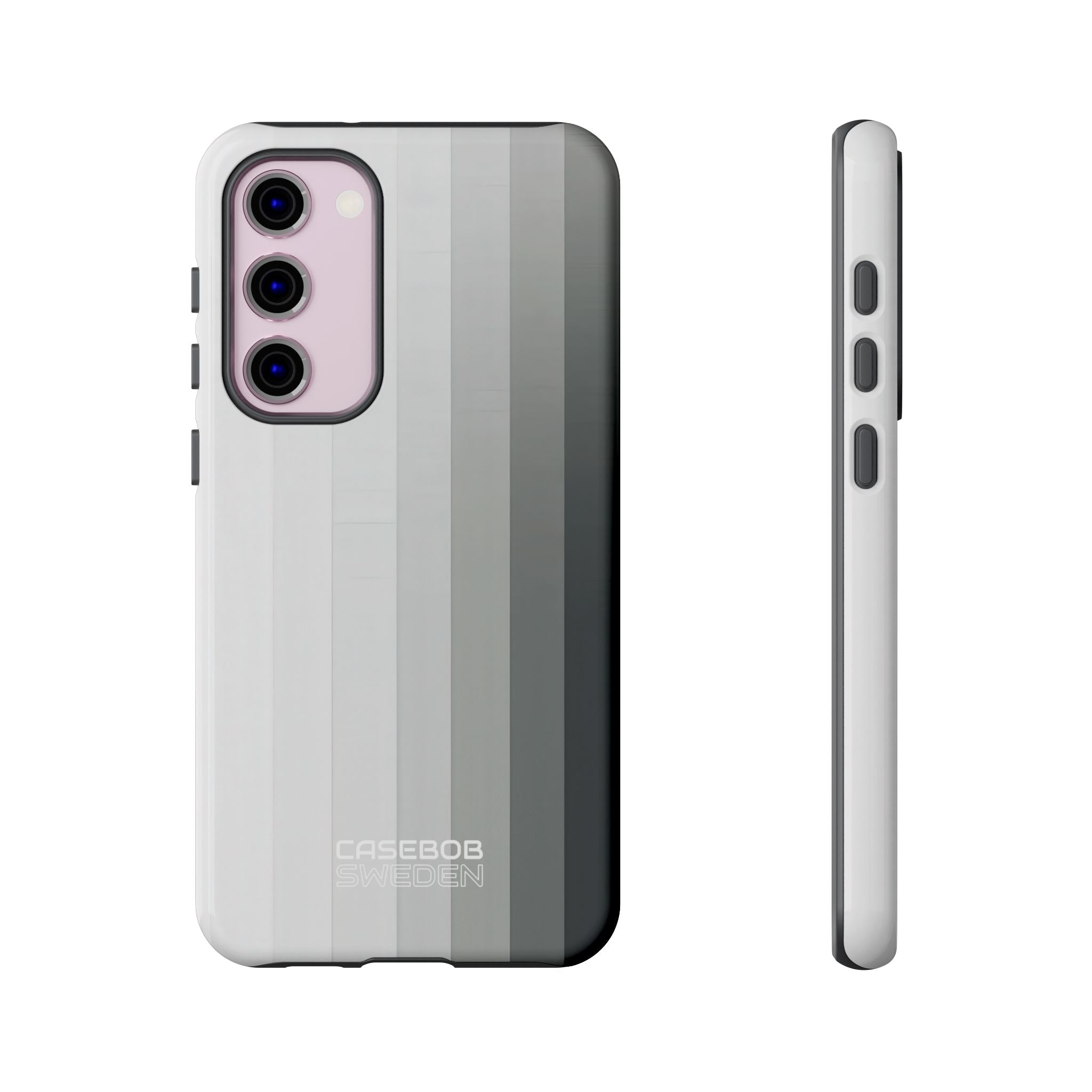 Silver Gradient Stripes Samsung S23 - Tough