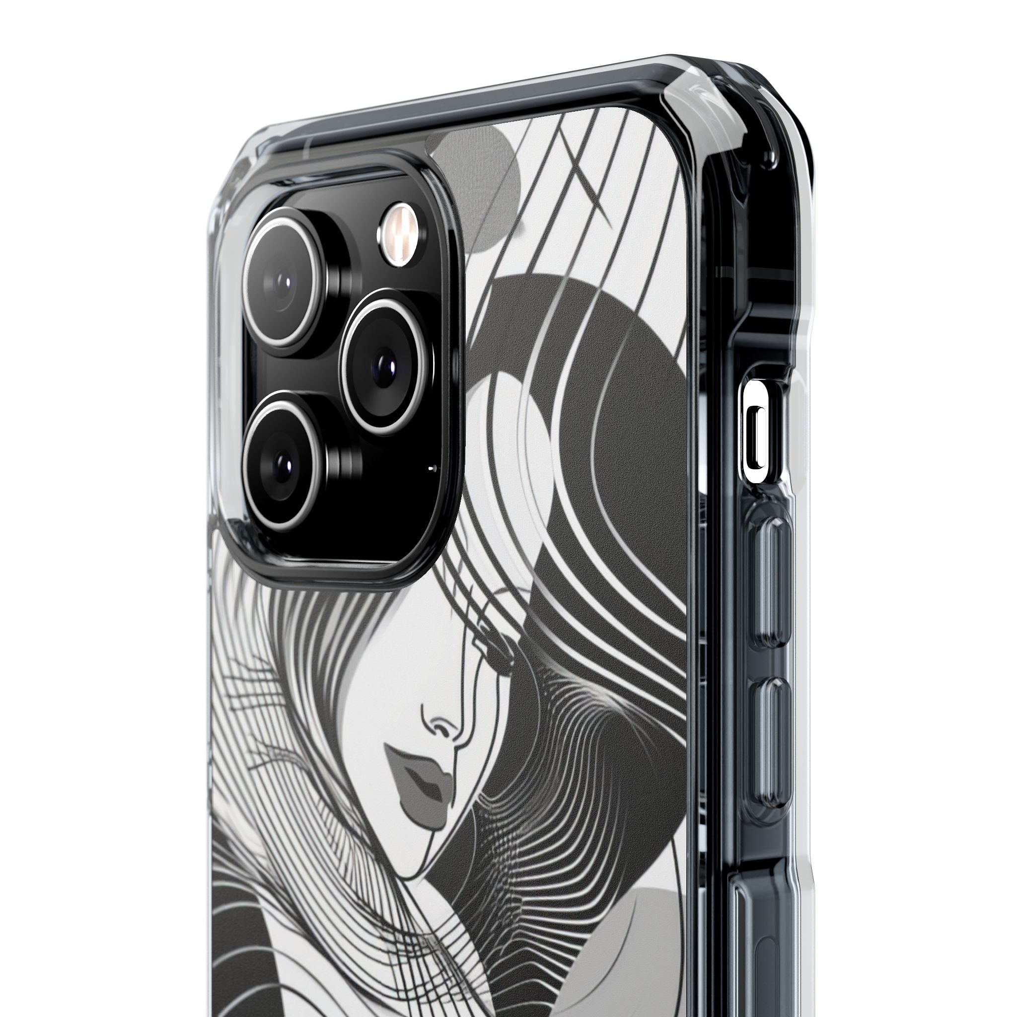 Orange Wave Motion iPhone 14 - Impact Clear+