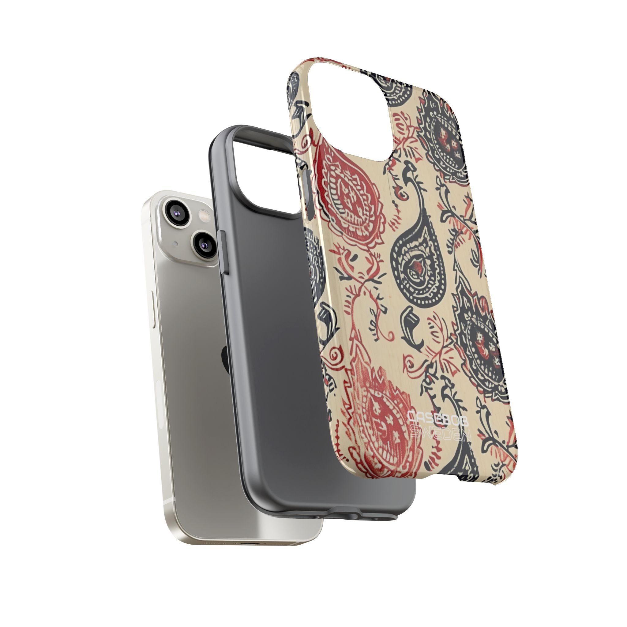 Tourbillon Paisley Marine iPhone 14 - Tough
