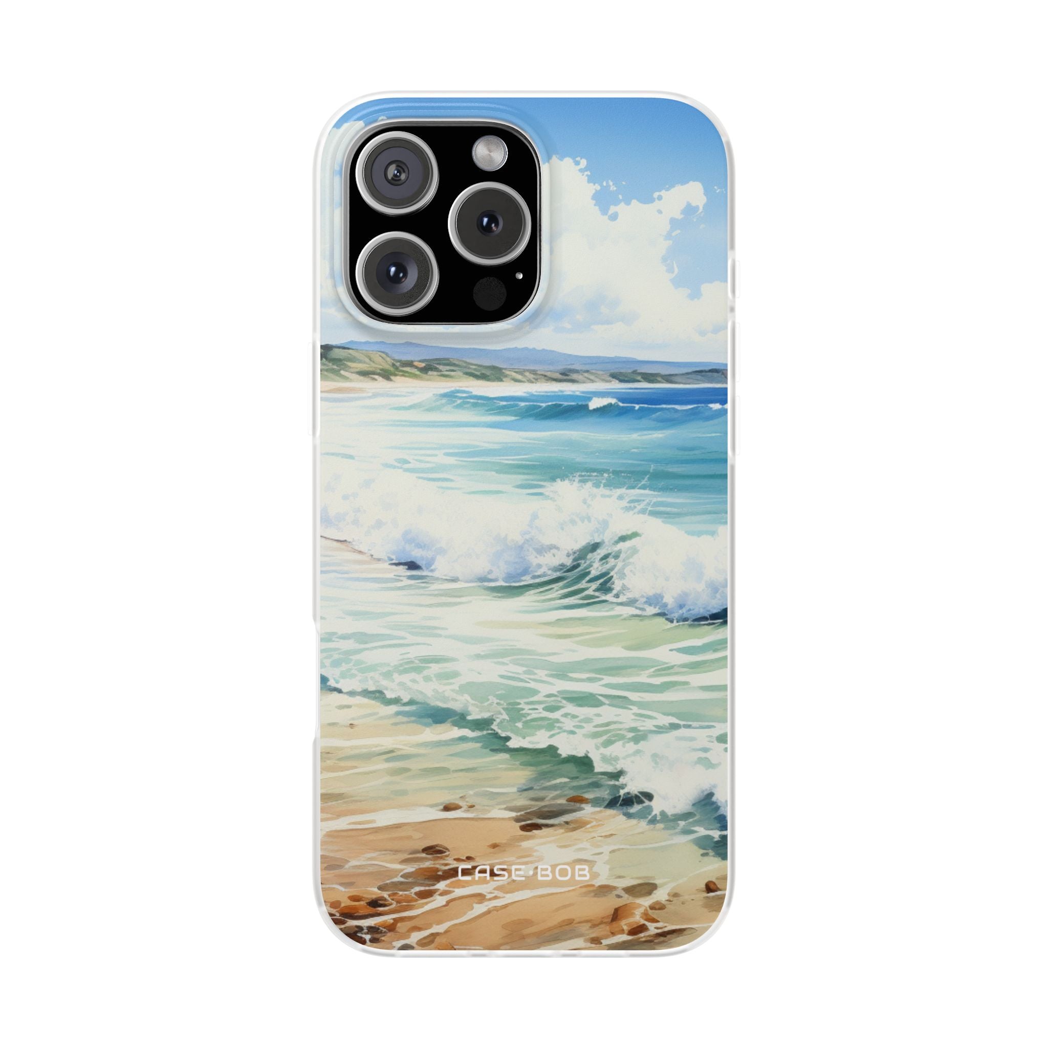 Foamy Wave Breeze iPhone 16 Pro Max Case - Soft