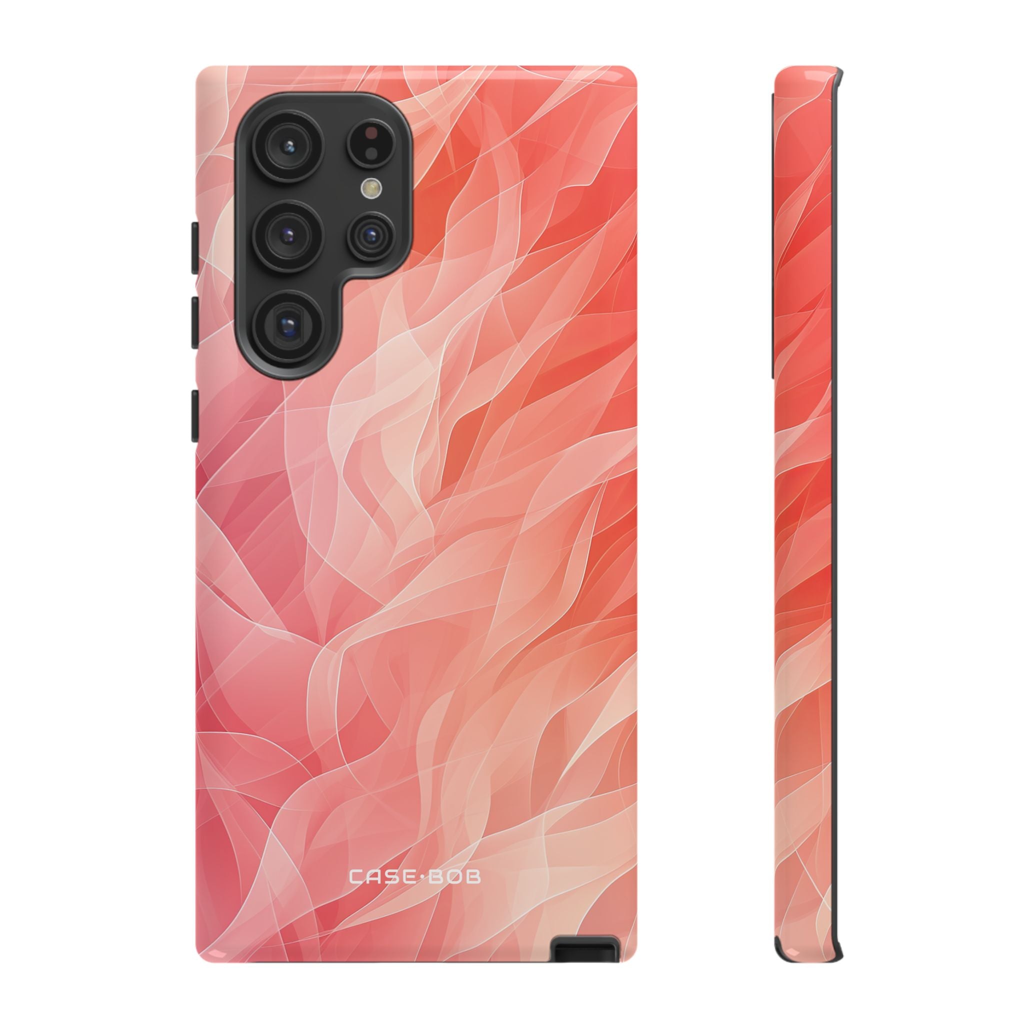 Peach Wave Drift Samsung S22 Ultra Case - Tough