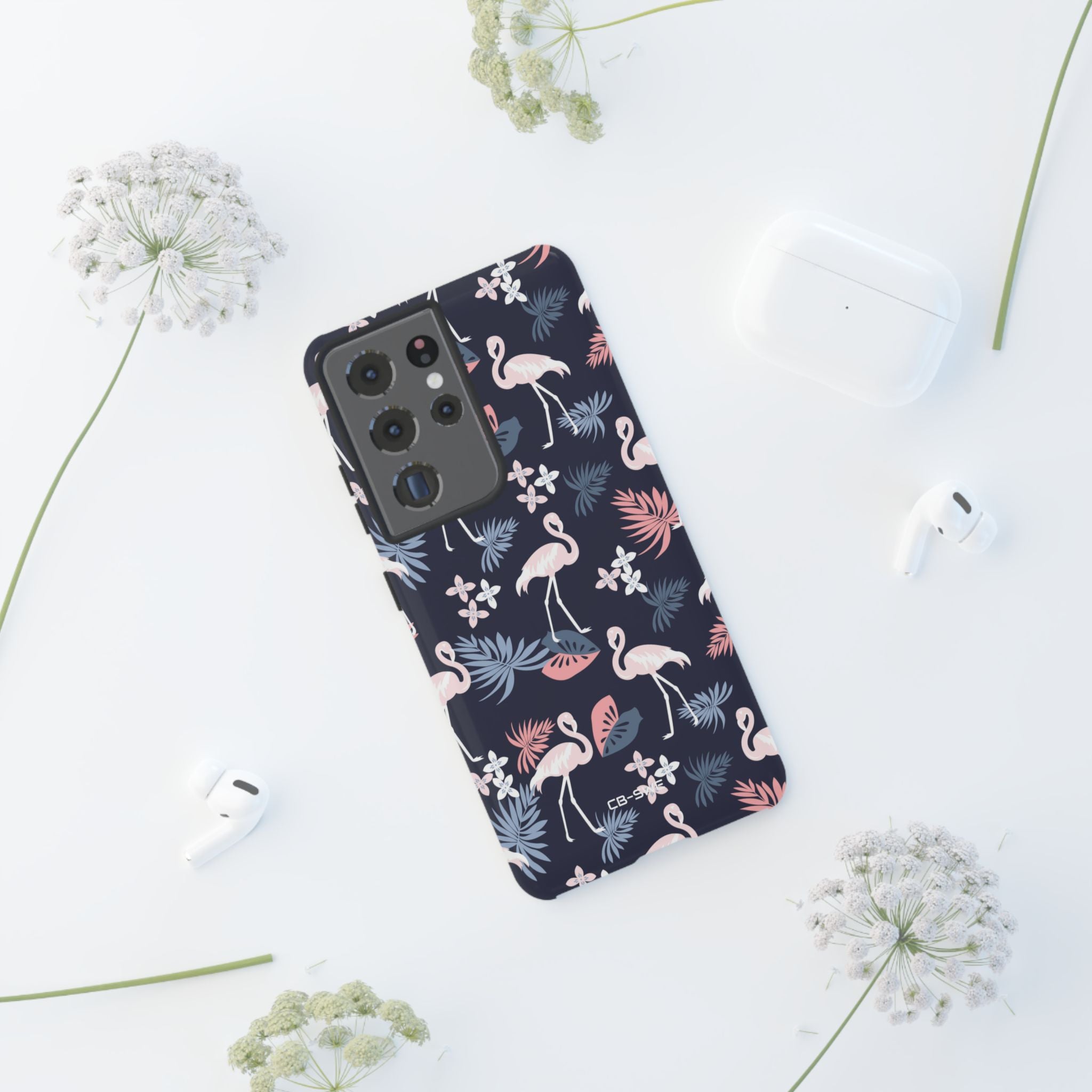 Flamingos Dance Playfully - Samsung Case