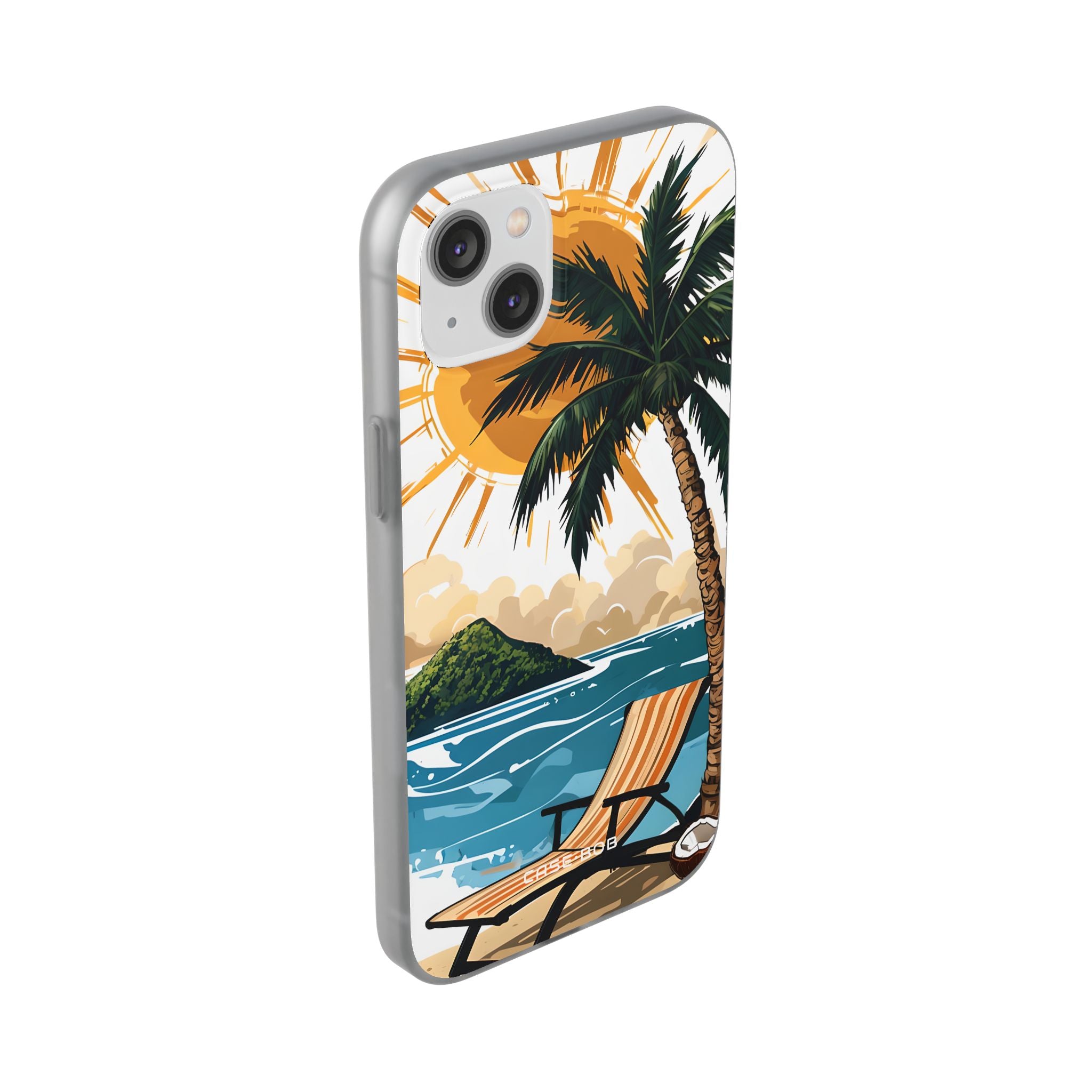 Sunny Palm Breeze iPhone 14 Plus Case - Soft