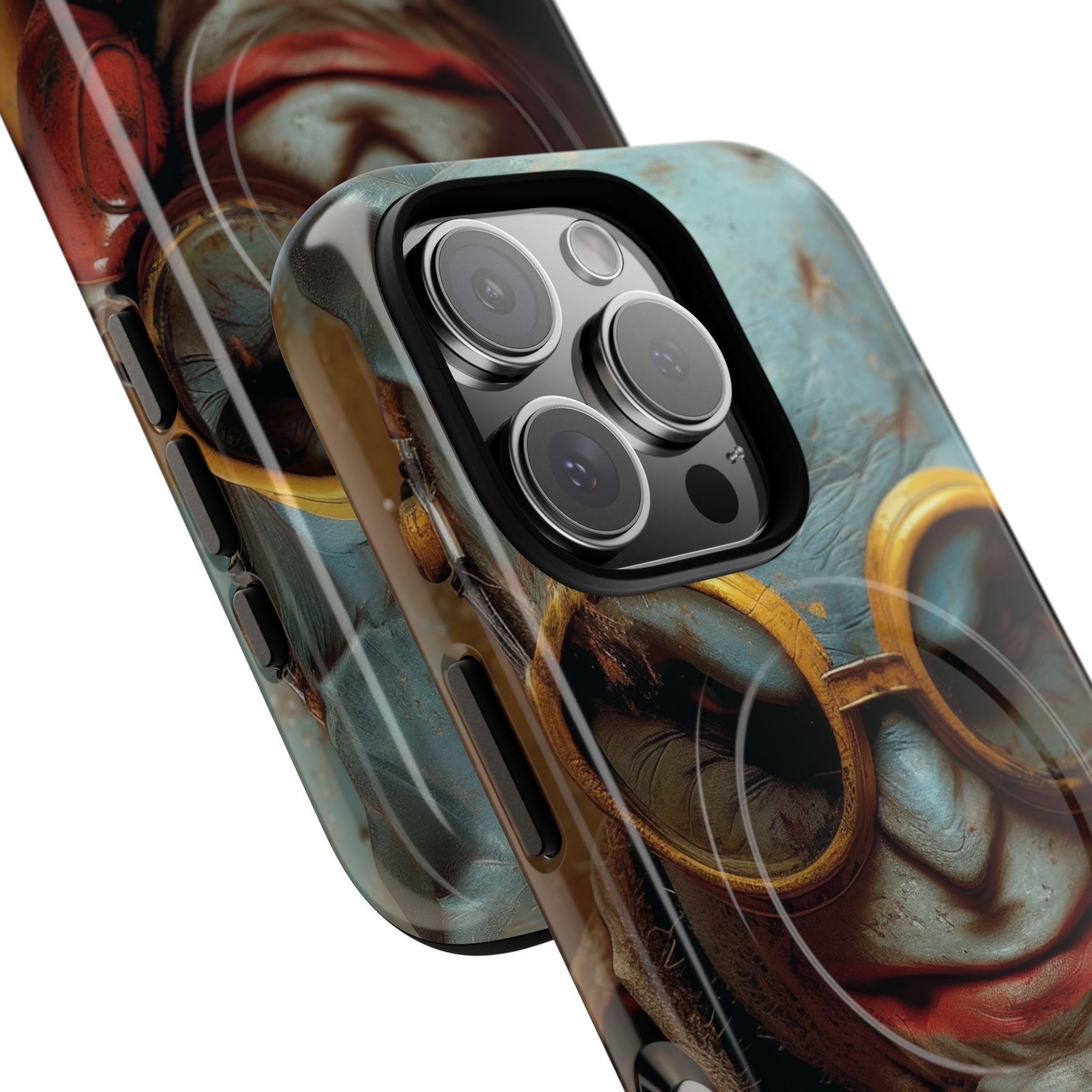 Steampunk Masked Adventurer iPhone 16 - Tough+