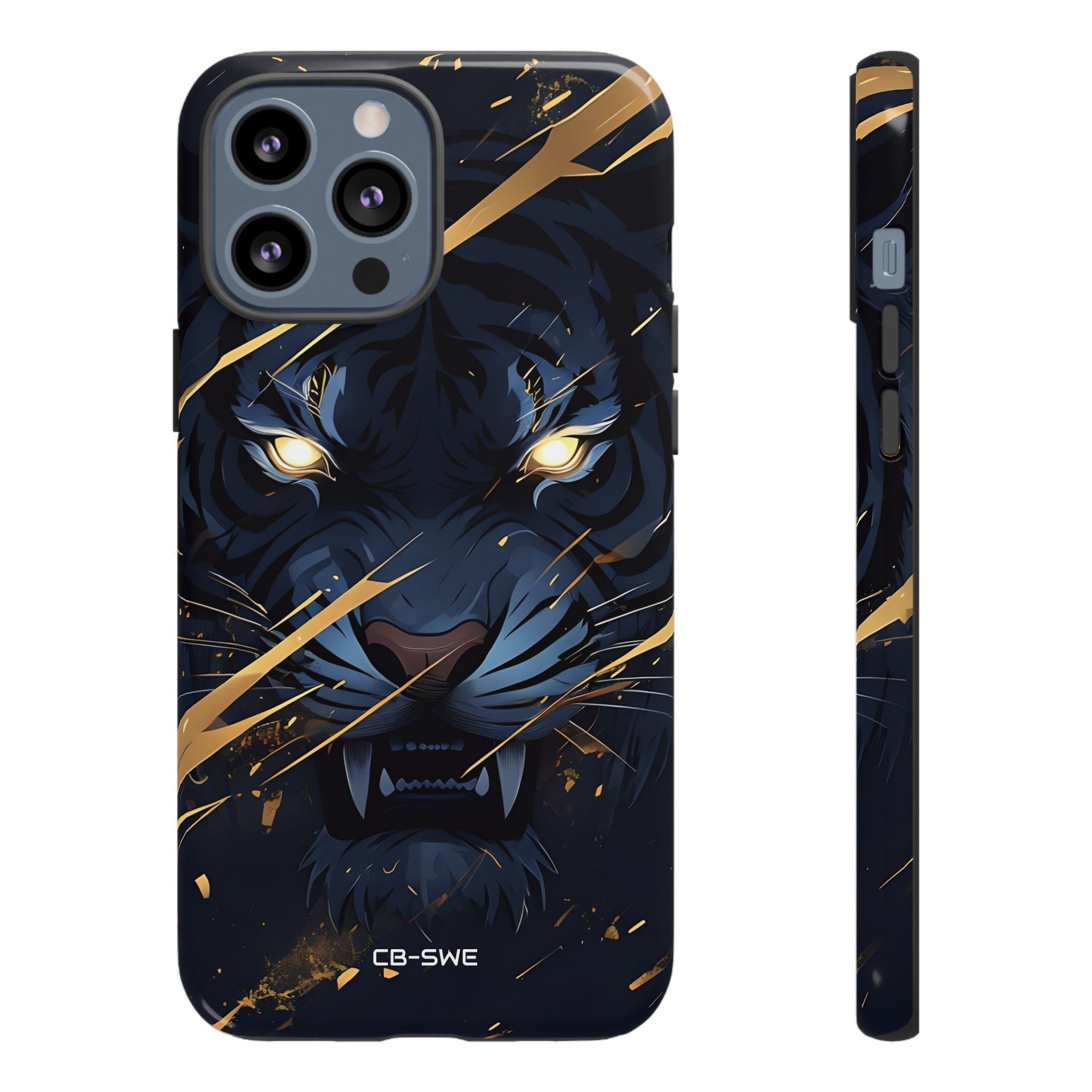 Tiger's Glowing Gaze - iPhone Case