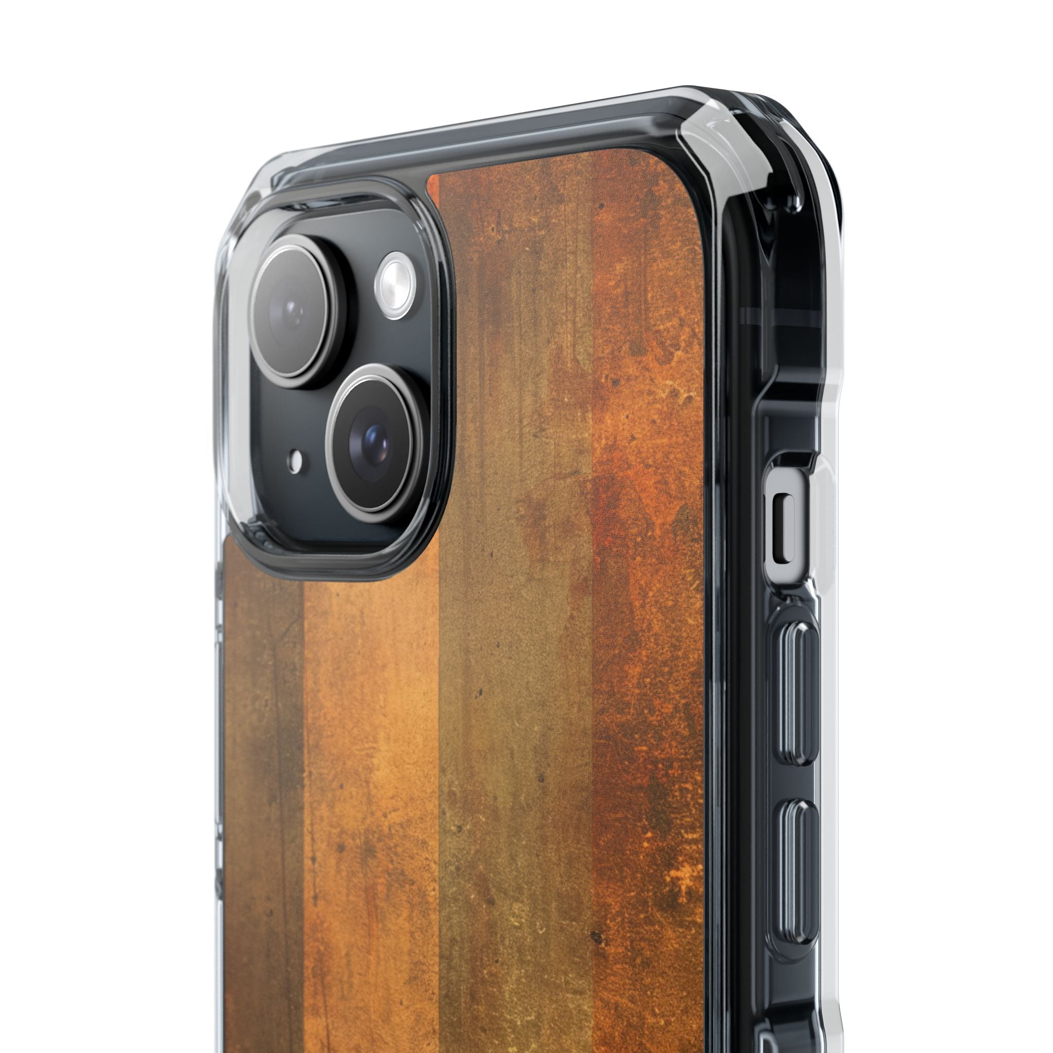 Rustic Striped Texture iPhone 15 - Impact Clear+