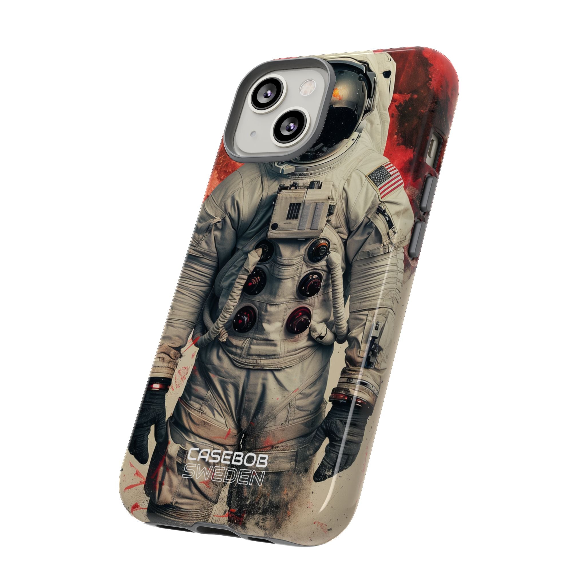 Crimson Spacewalk Dream iPhone 14 - Resistente