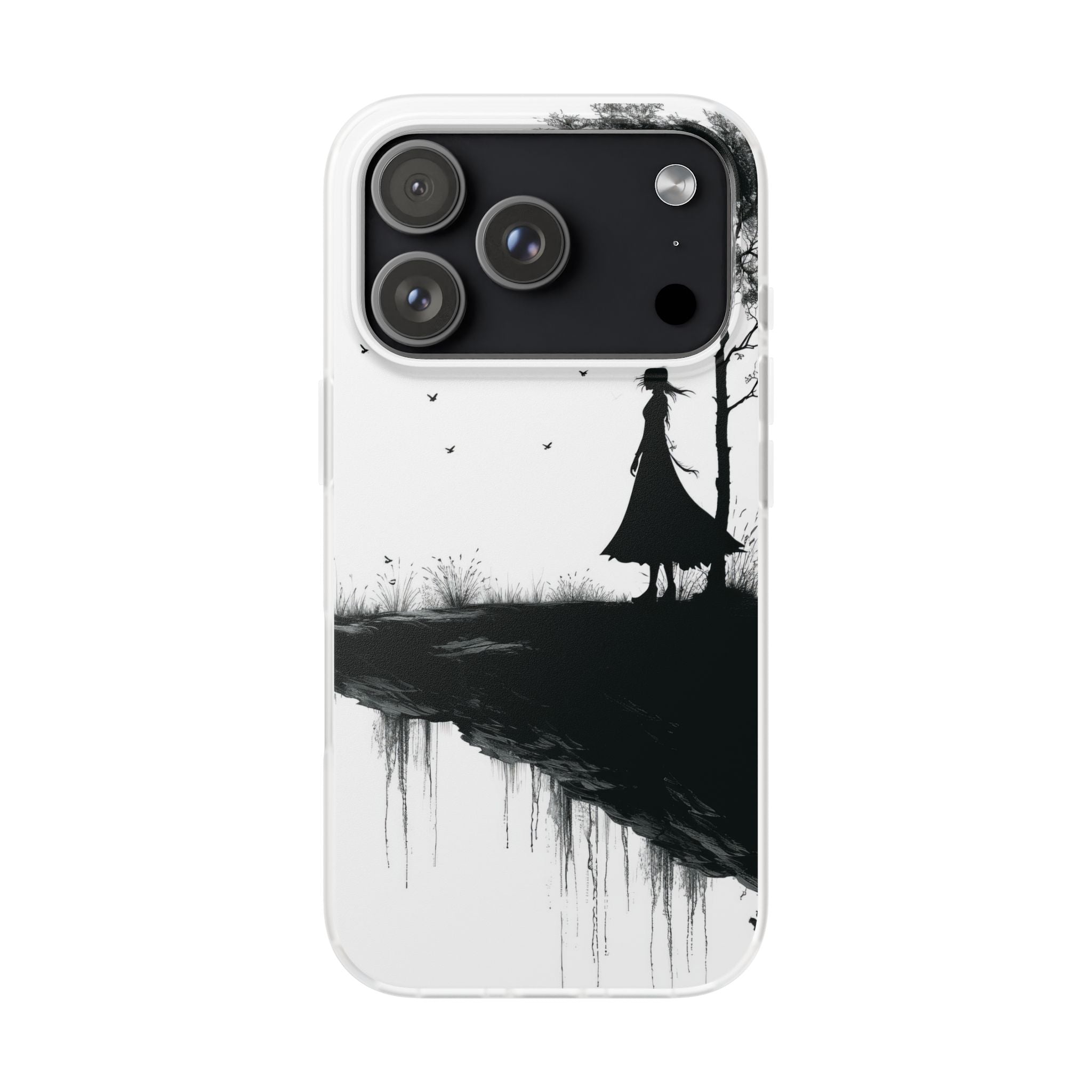 Cliffside Silhouette iPhone 17 Pro Case - Soft