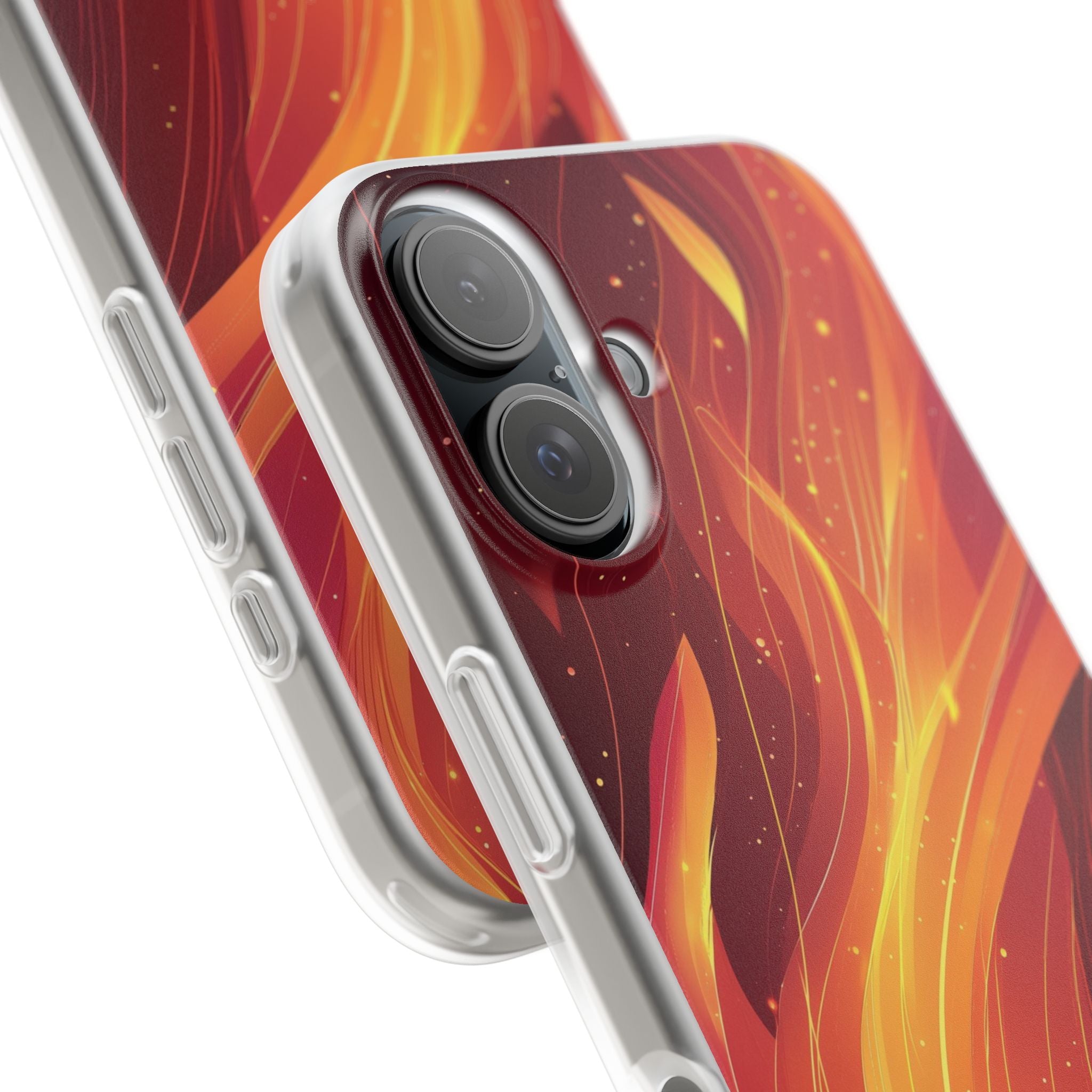 Flaming Flow iPhone 16 Case - Soft