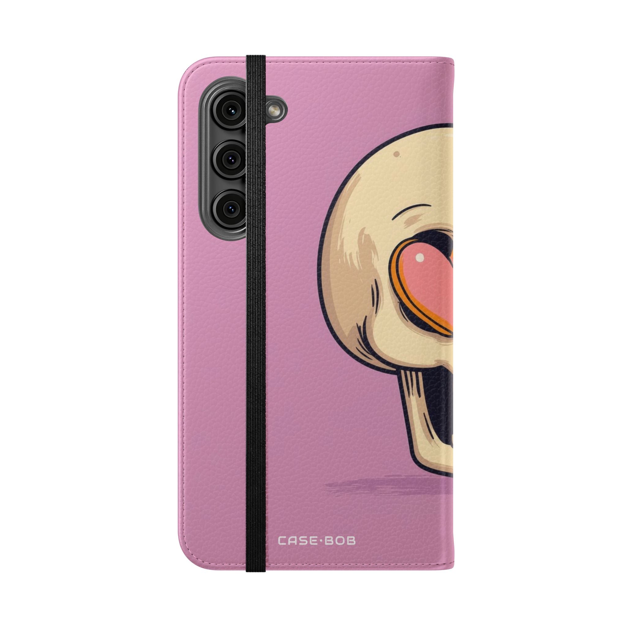 Heart Eyes Skull - Samsung S23+ Case - Wallet