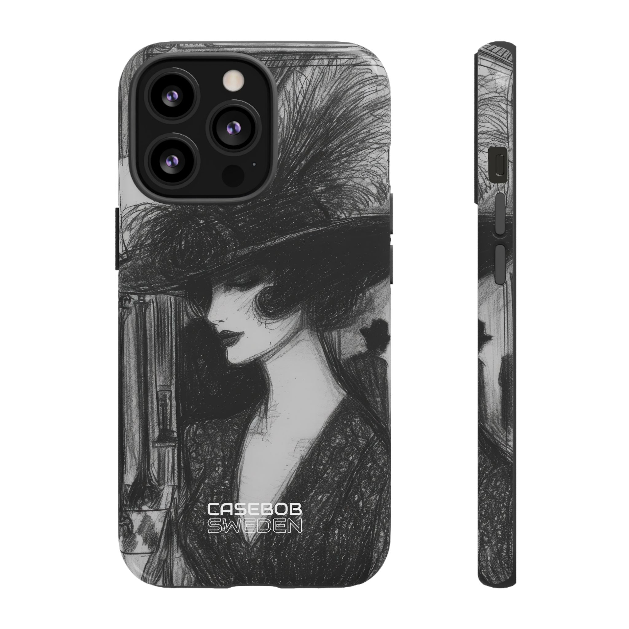 Vintage Feather Elegance iPhone 13 - Tough
