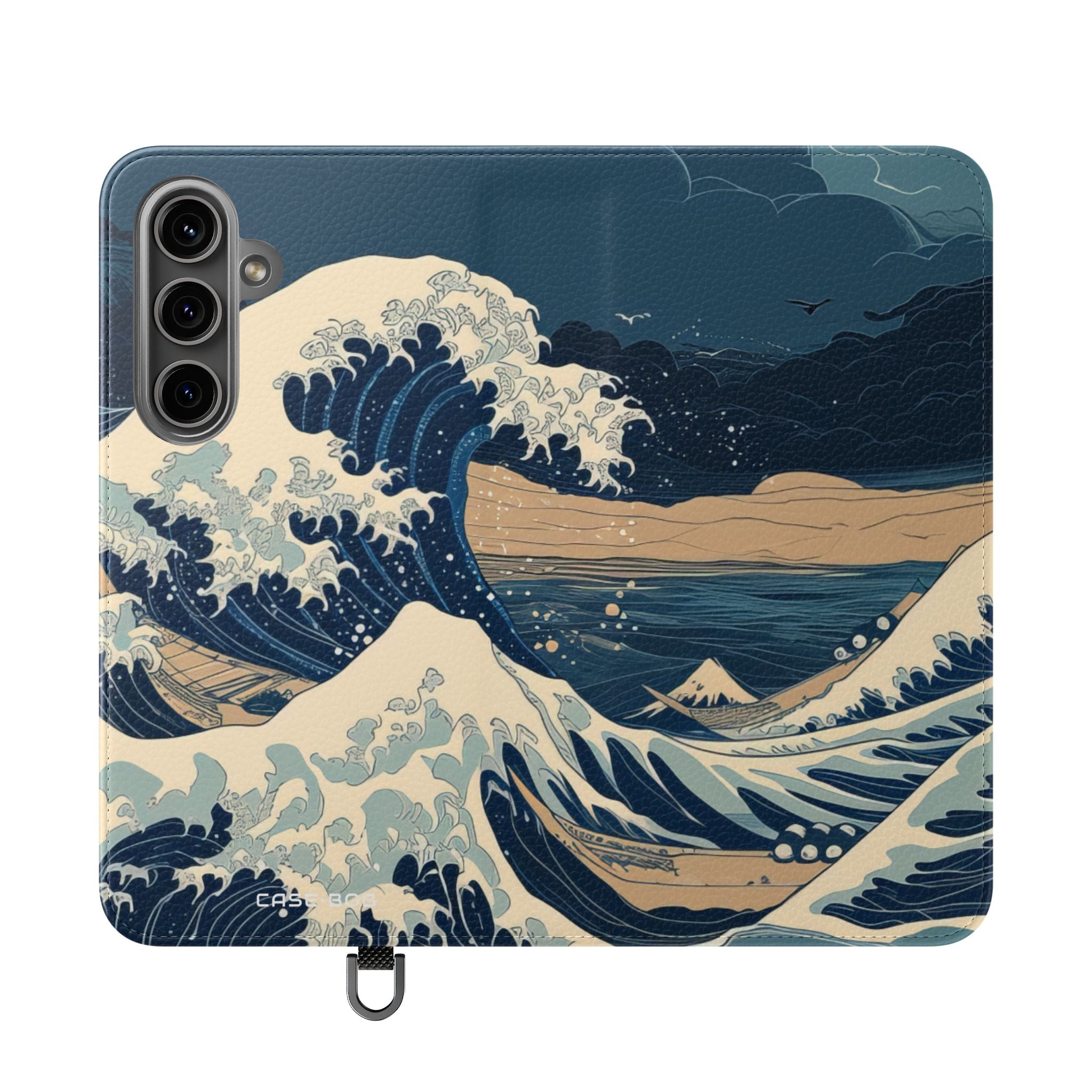 Cresting Navy Wave - Samsung S24 Plus Case - Wallet