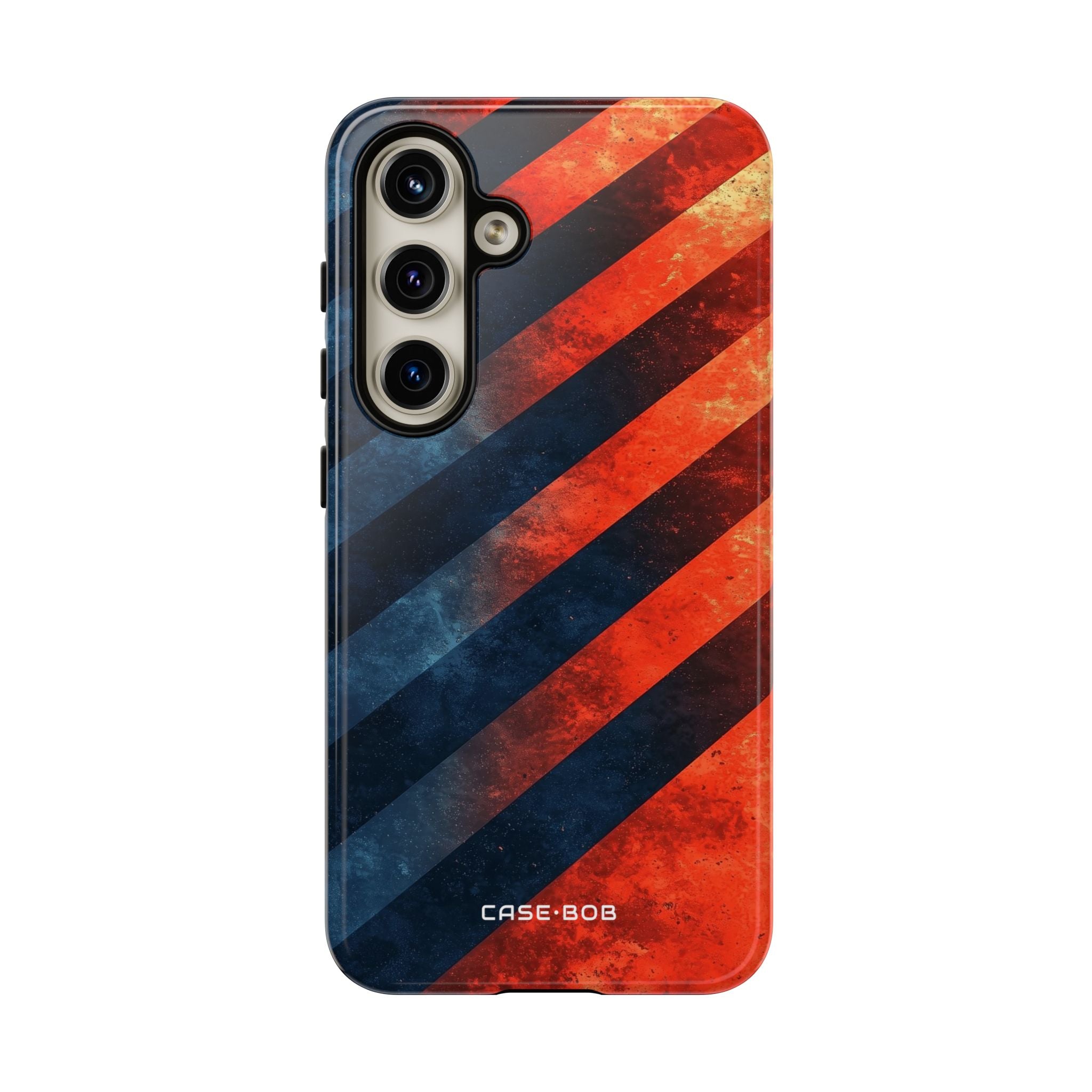Diagonal Stripes Blaze Samsung S24 Case - Tough