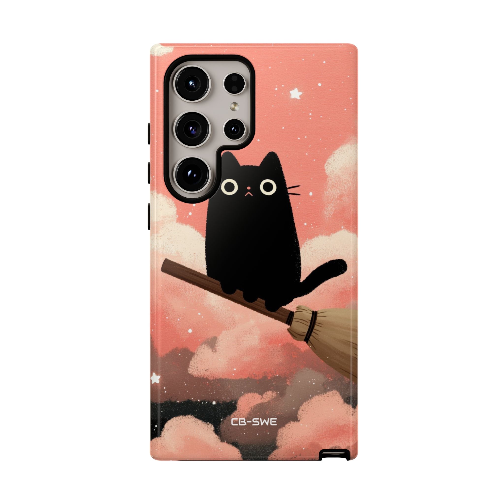Cat Rides Broom - Samsung Case