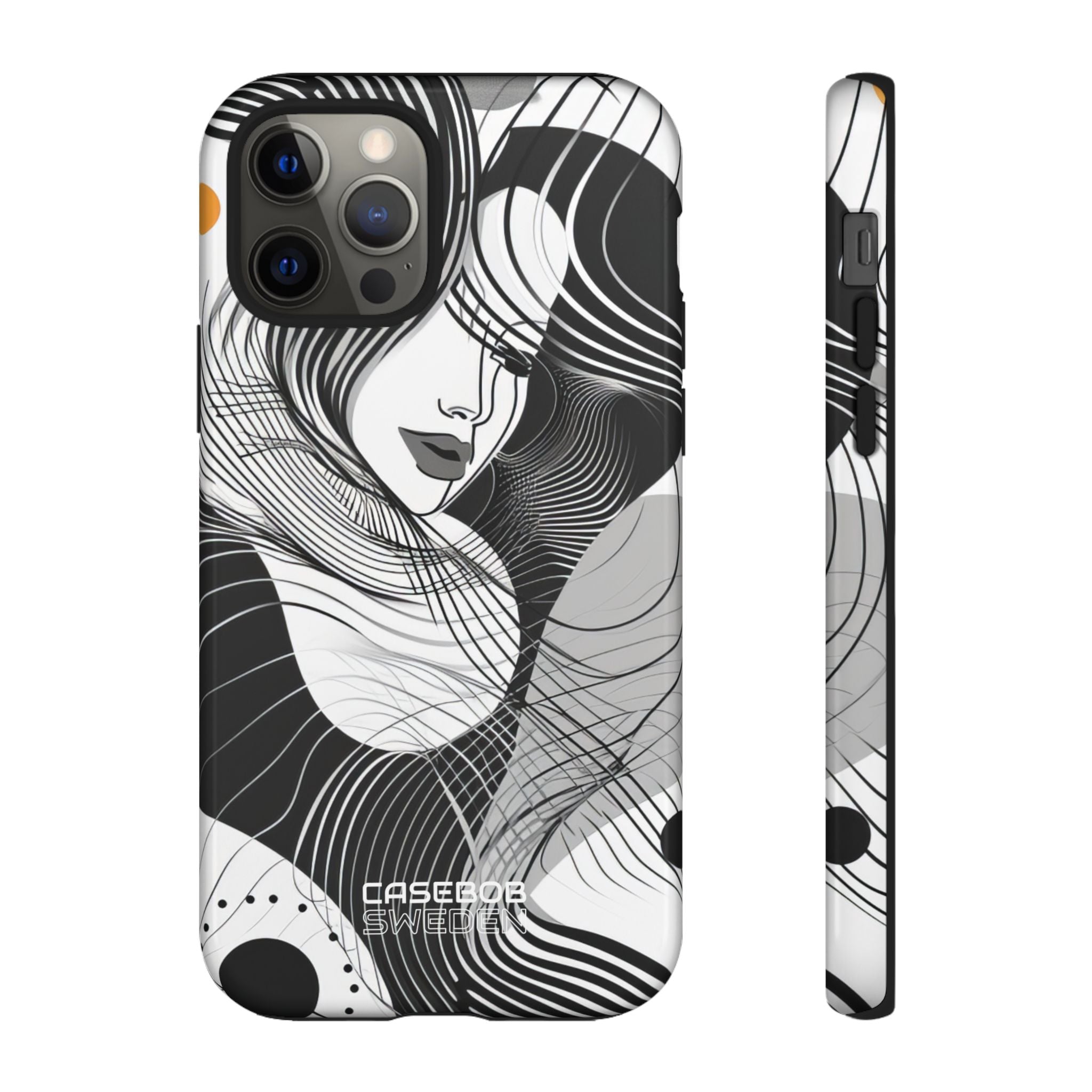 Orange Wave Motion iPhone 12 - Tough