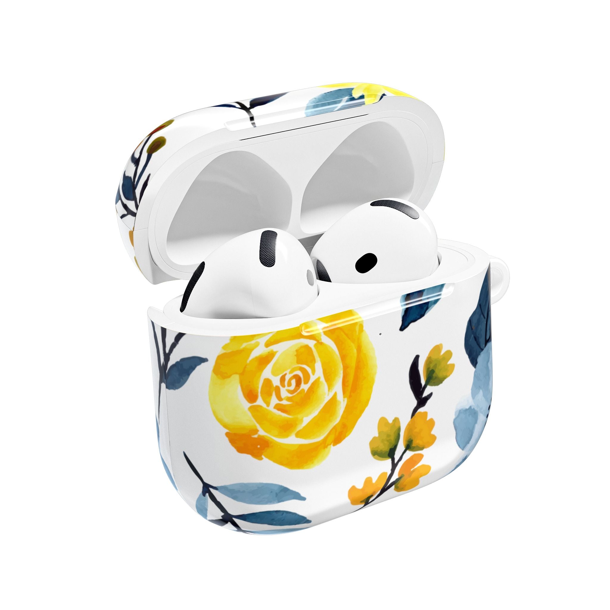 Yellow Blue Blossoms - AirPods Case