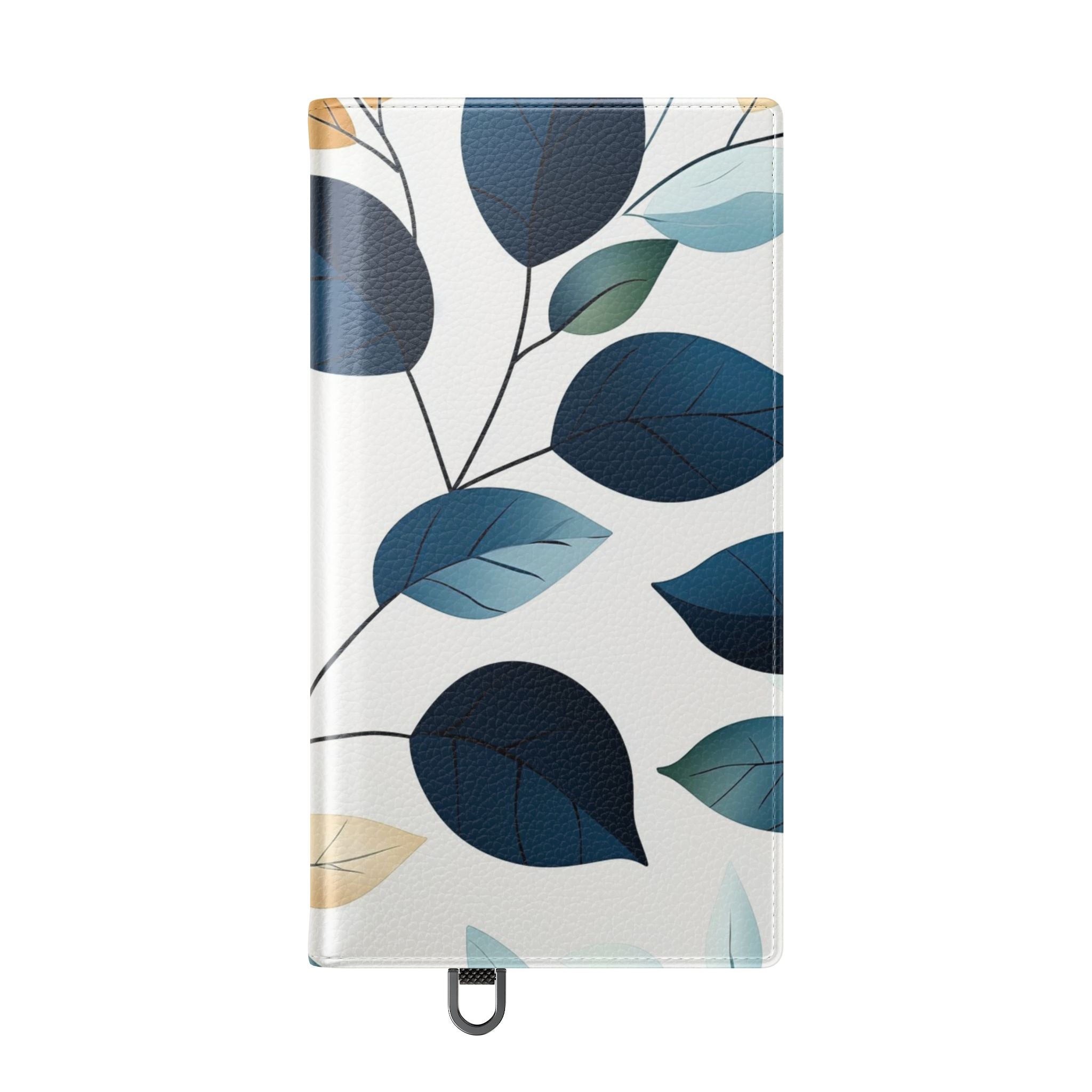 Navy Leaf Veins - Samsung S24 Ultra Case - Wallet