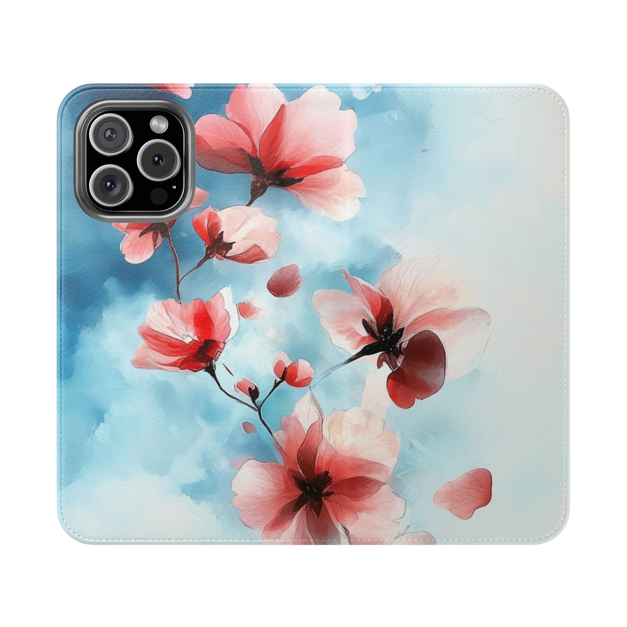 Pink Bloom Drift - iPhone 16 Max Case - Lompakkokotelo