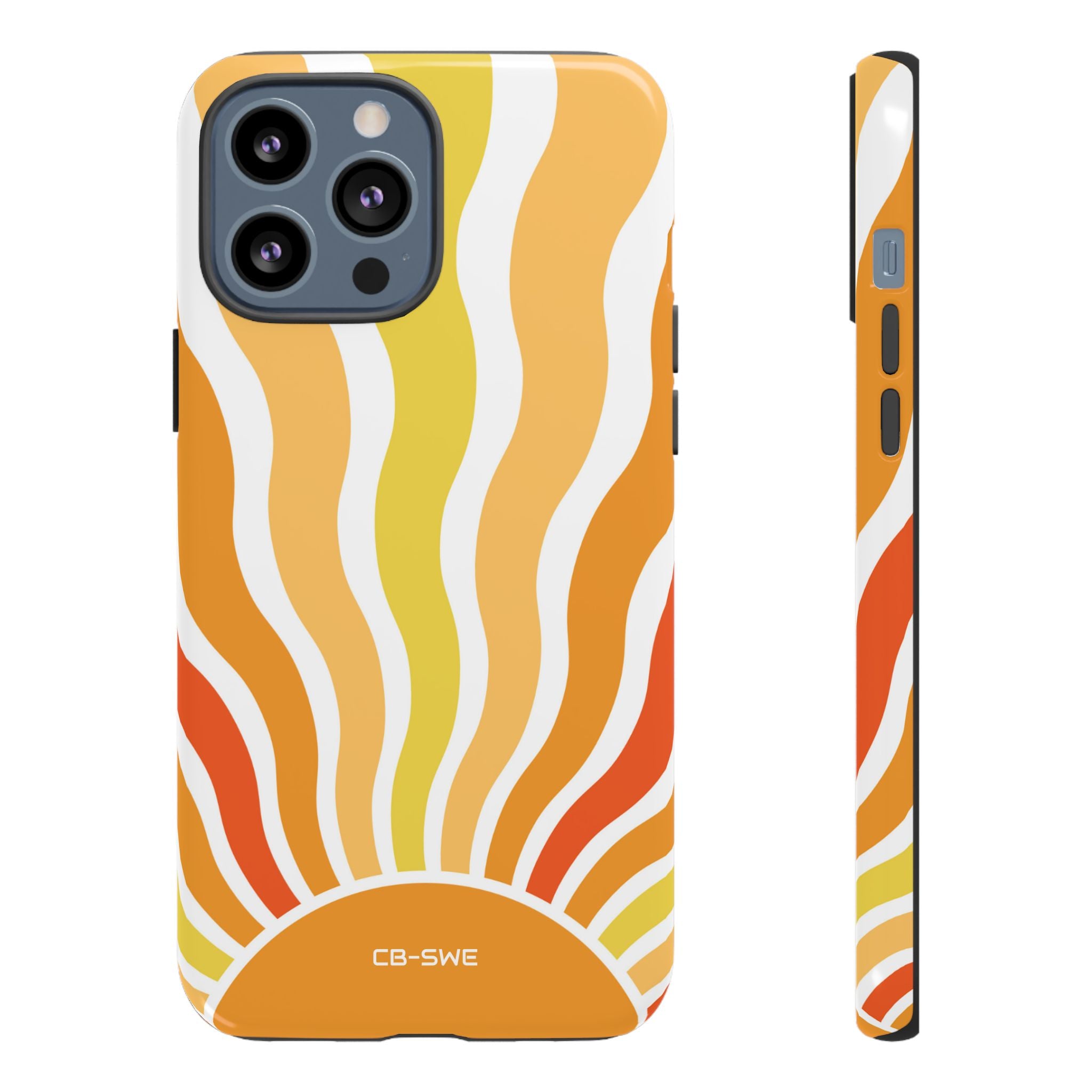 Retro Sunshine Waves - iPhone Case