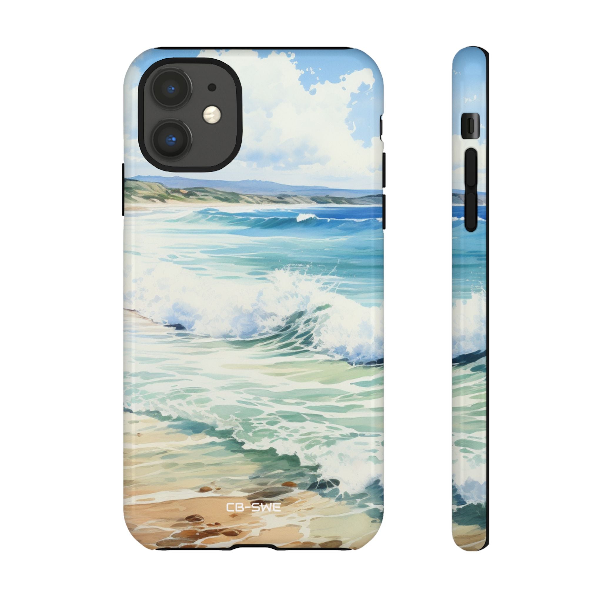 Serene Coastal Watercolors - iPhone Case