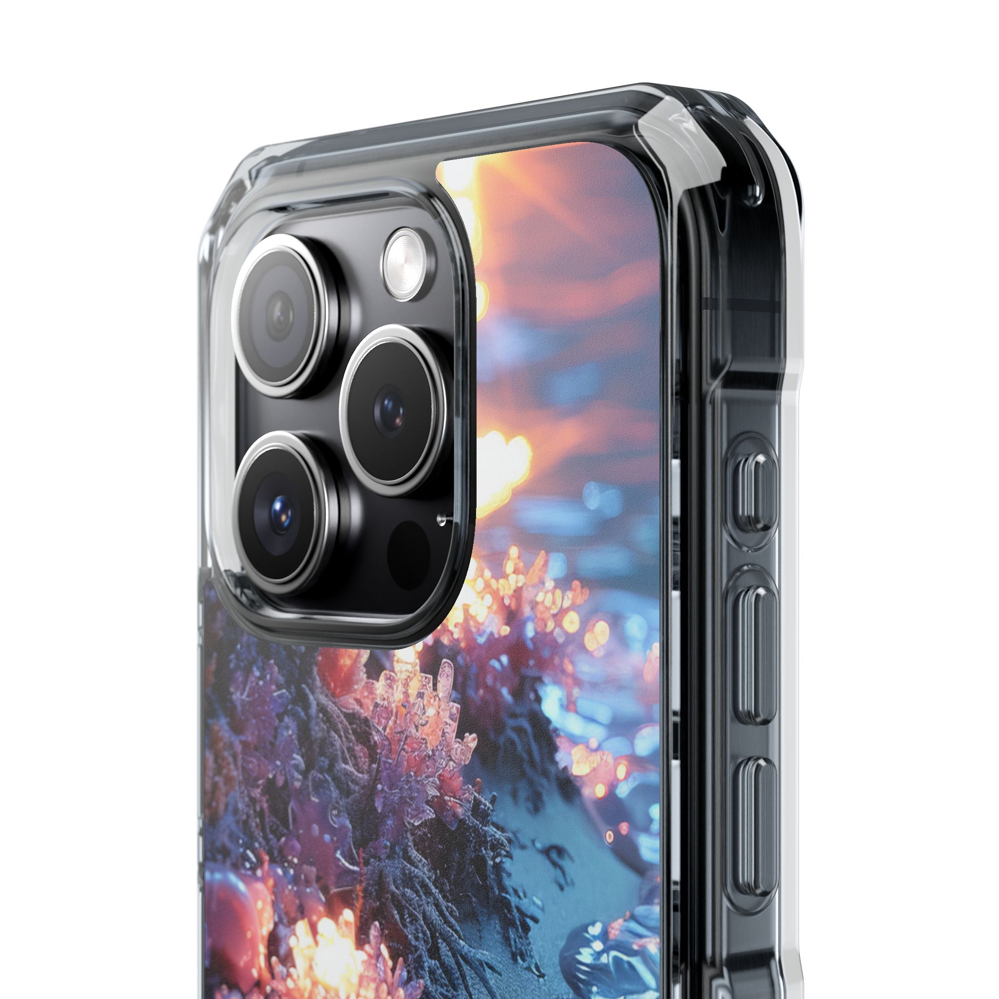 Crystal Sunset Shore iPhone 15 - Impact Clear+