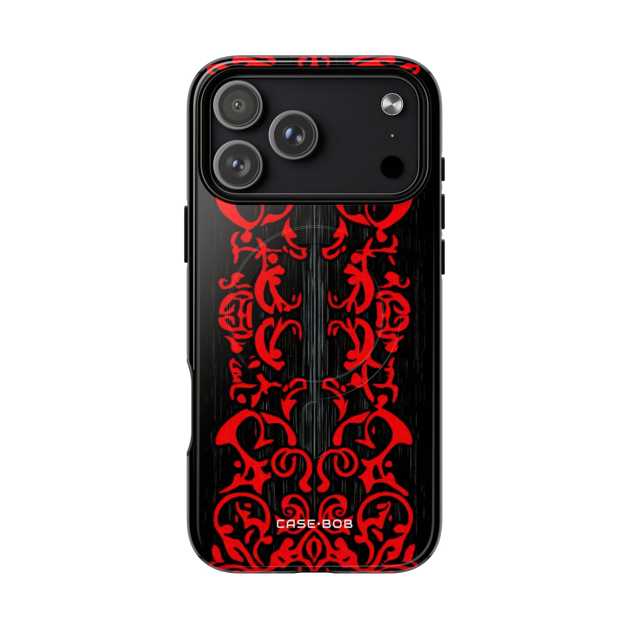 Crimson Spiral iPhone 17 Pro Max Case - Tough+