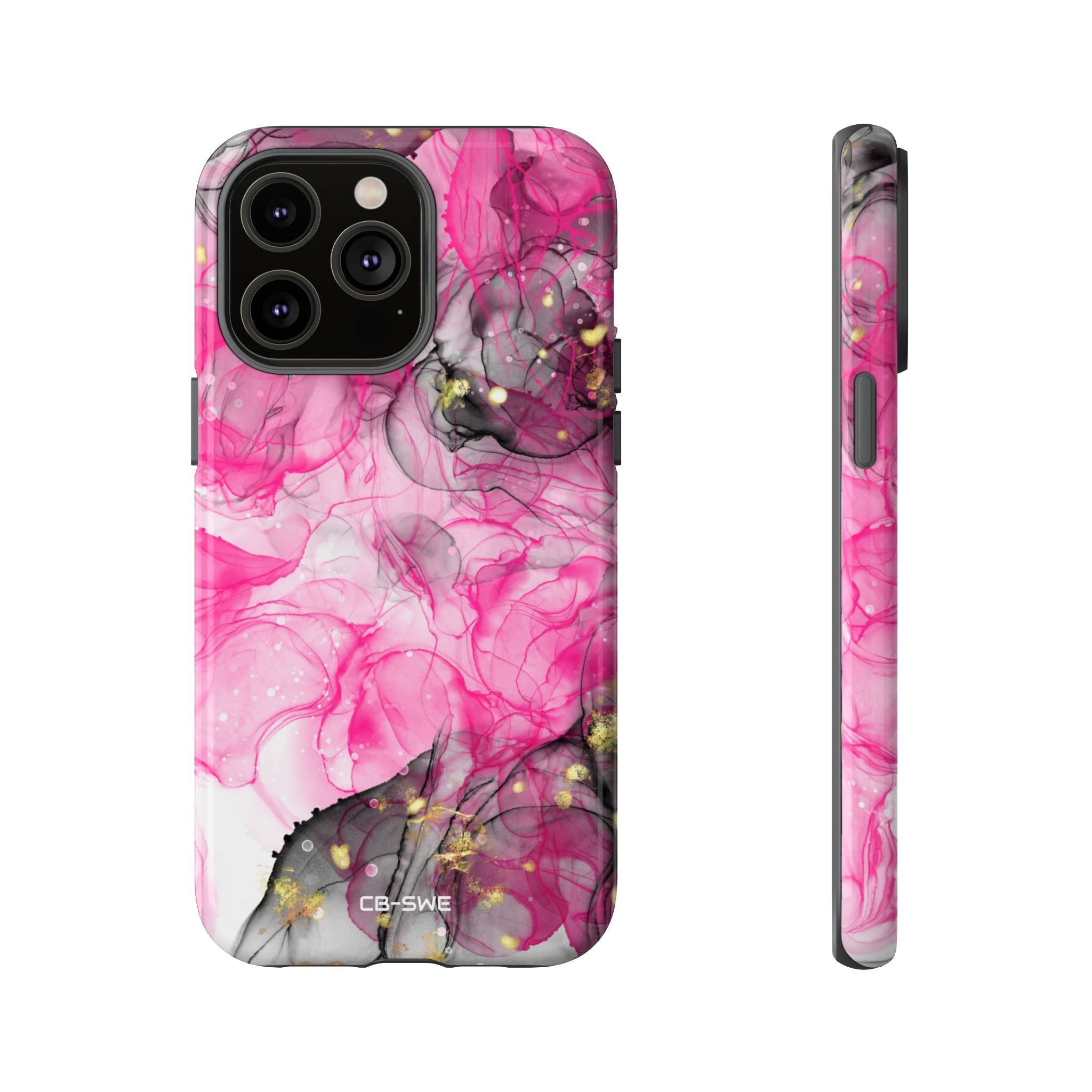 Vibrant Pink Swirls - iPhone Case