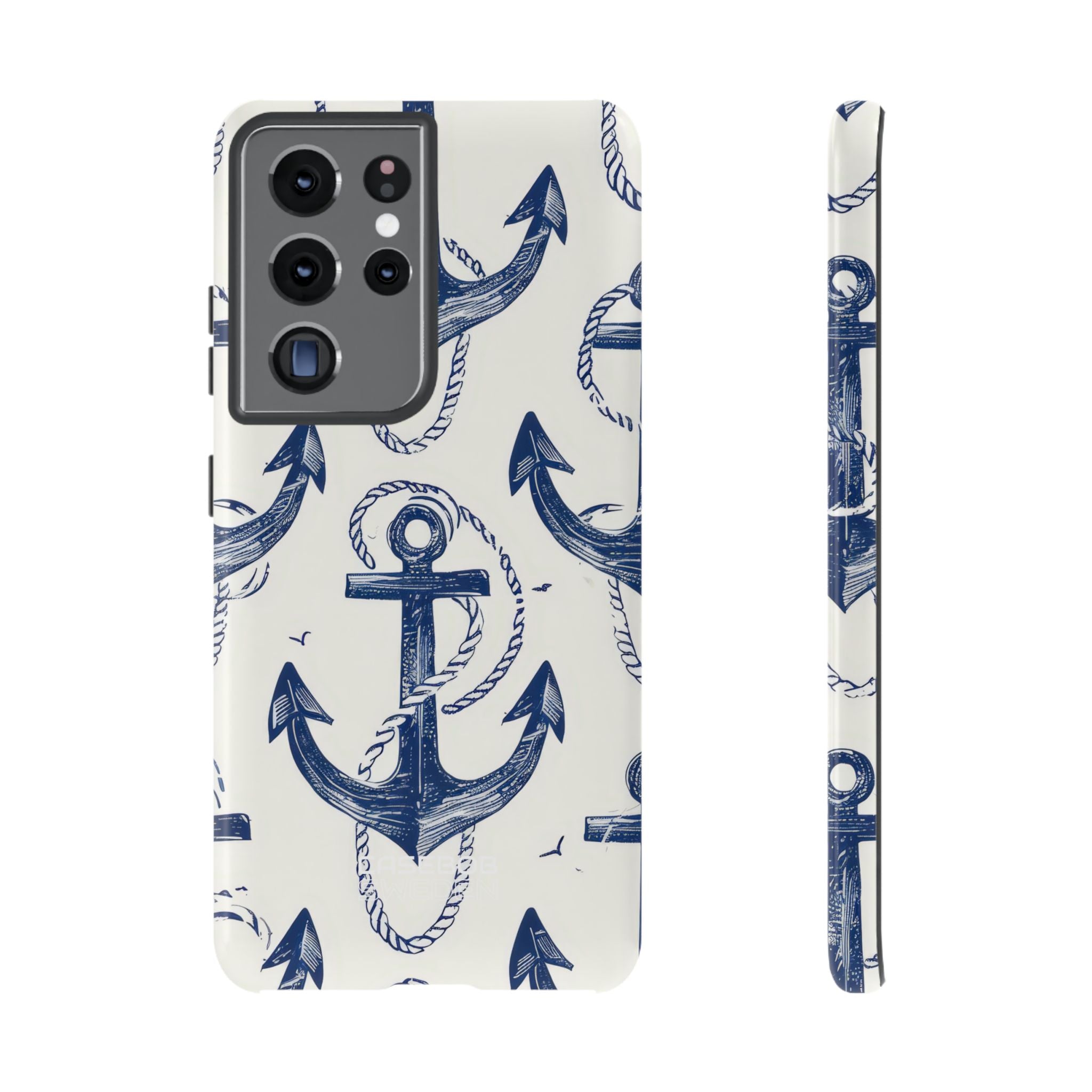 Navy Anchor Tapestry Samsung S21 - Tough