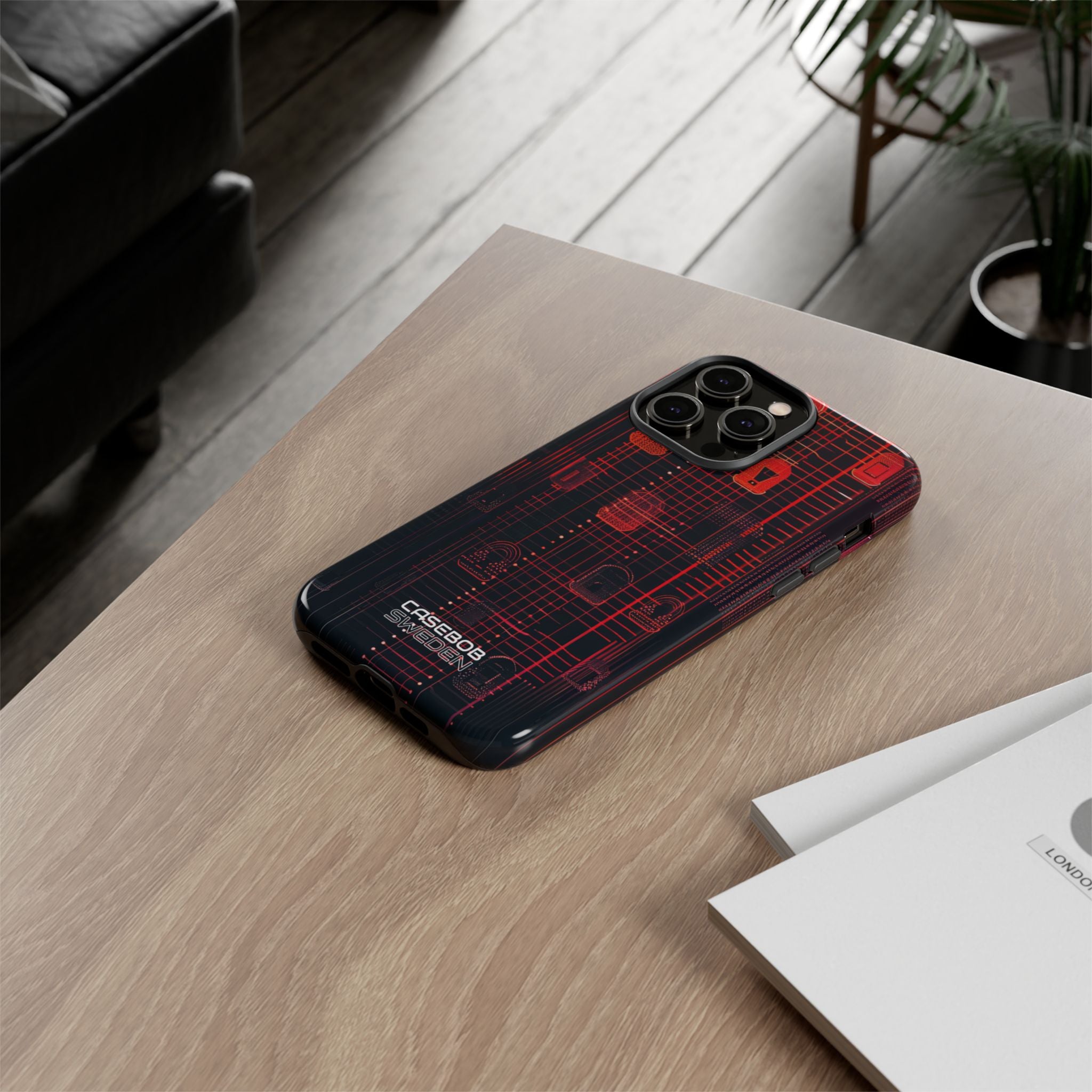 Cyber Locks Grid iPhone 14 - Resistente