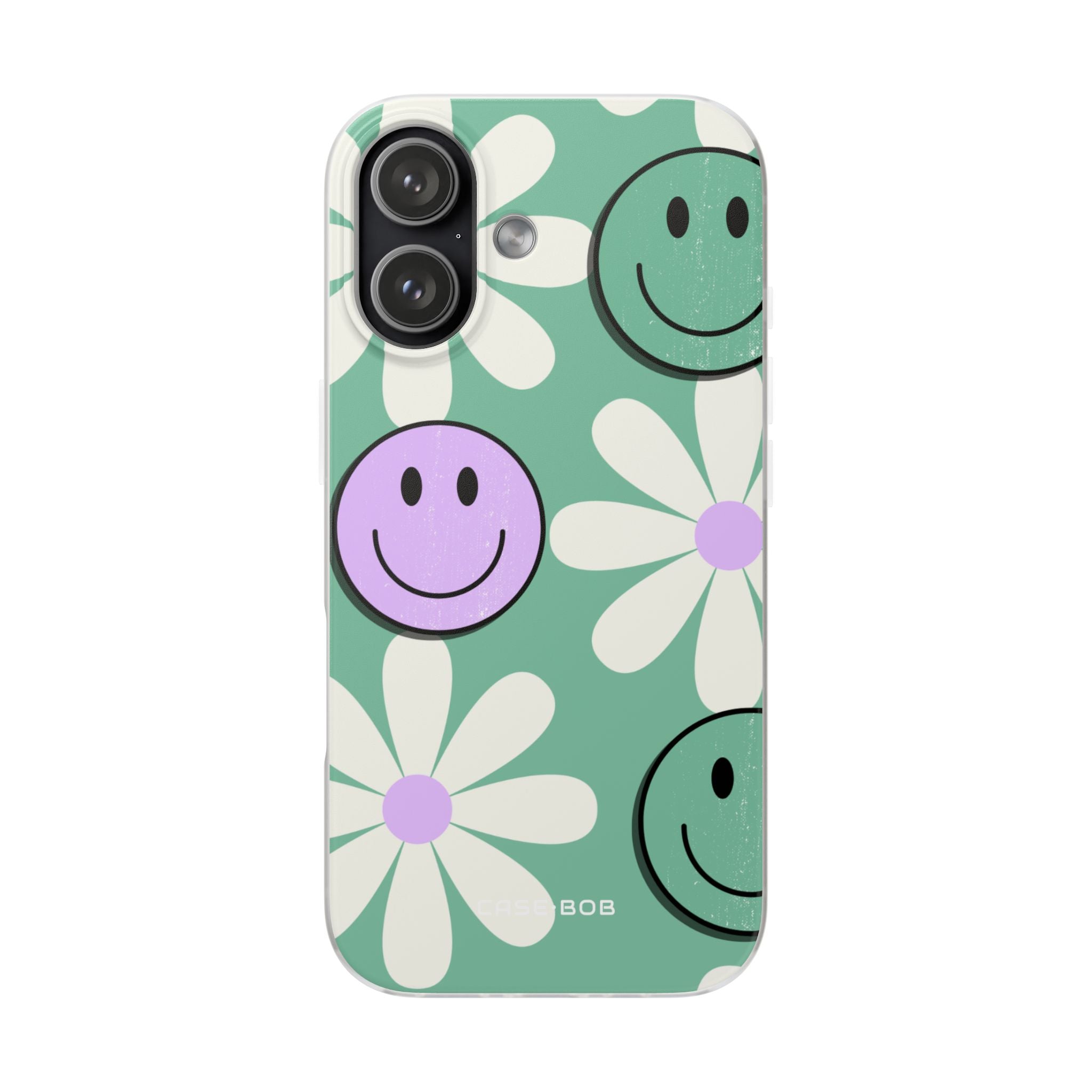 Smiley Daisy Glow iPhone 17 Case - Soft