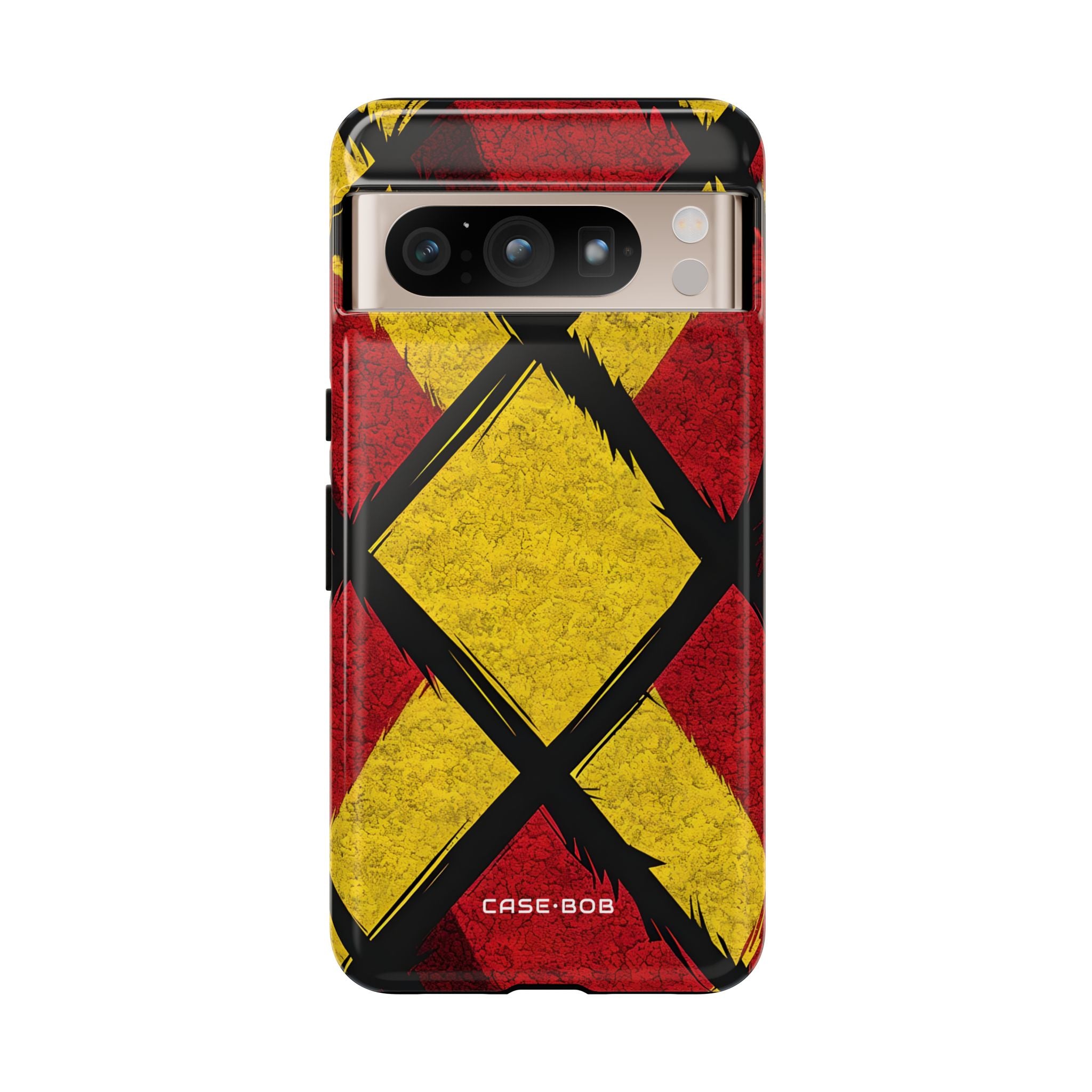 Cracked Diamond Grid Google Pixel 8 Pro Case- Tough
