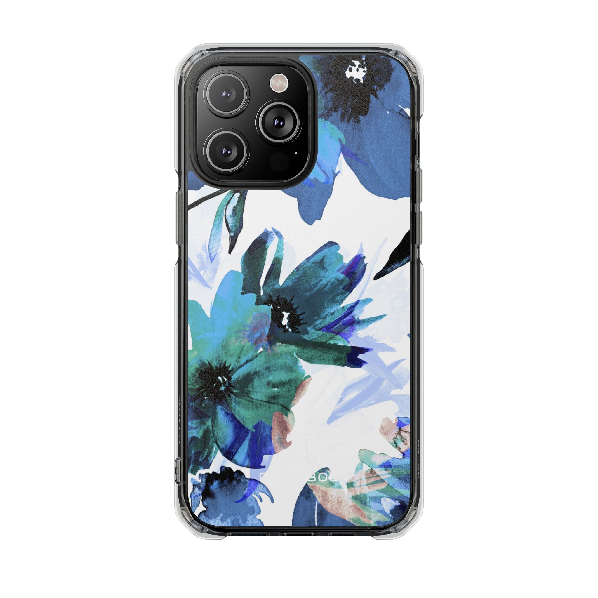 Blue Blossom Radiance iPhone 14 Pro Max Case - Impact