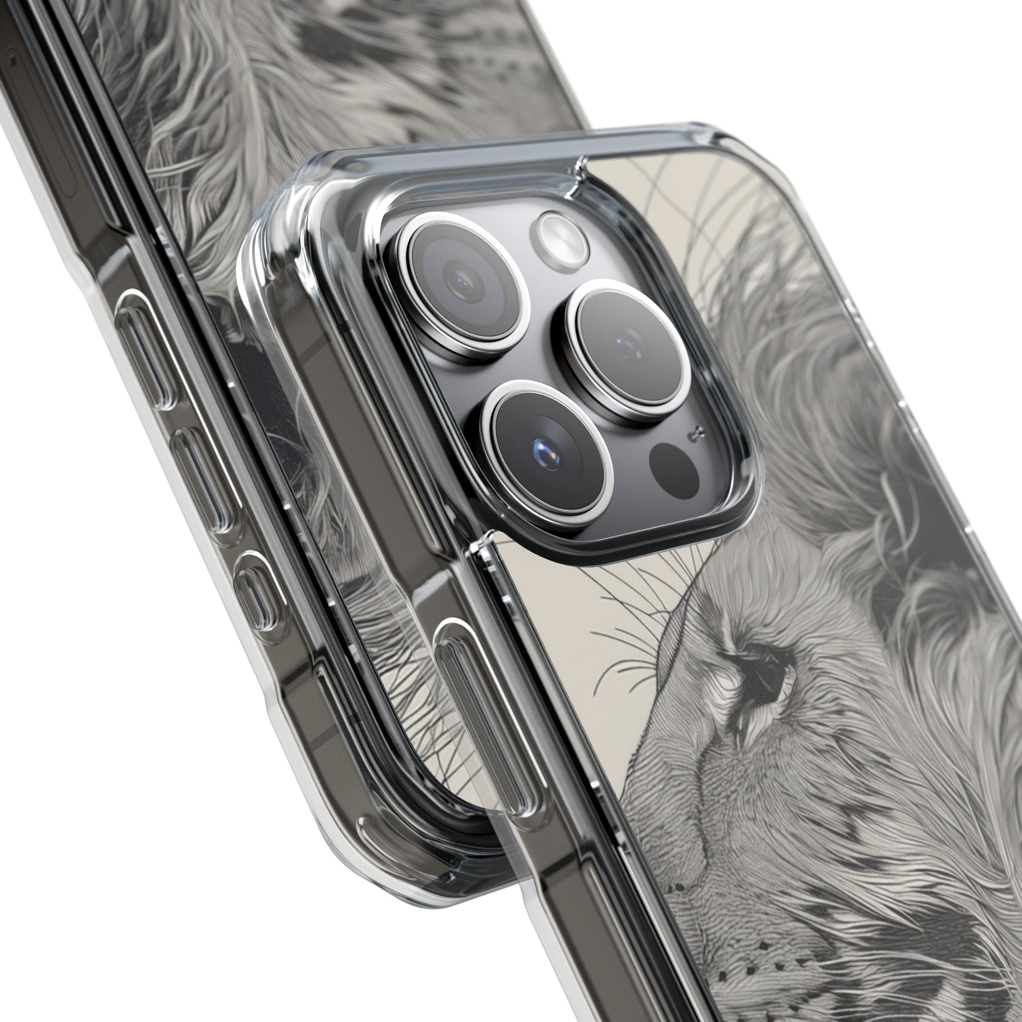 Majestic Lion Profile iPhone 15 - Impact Clear+