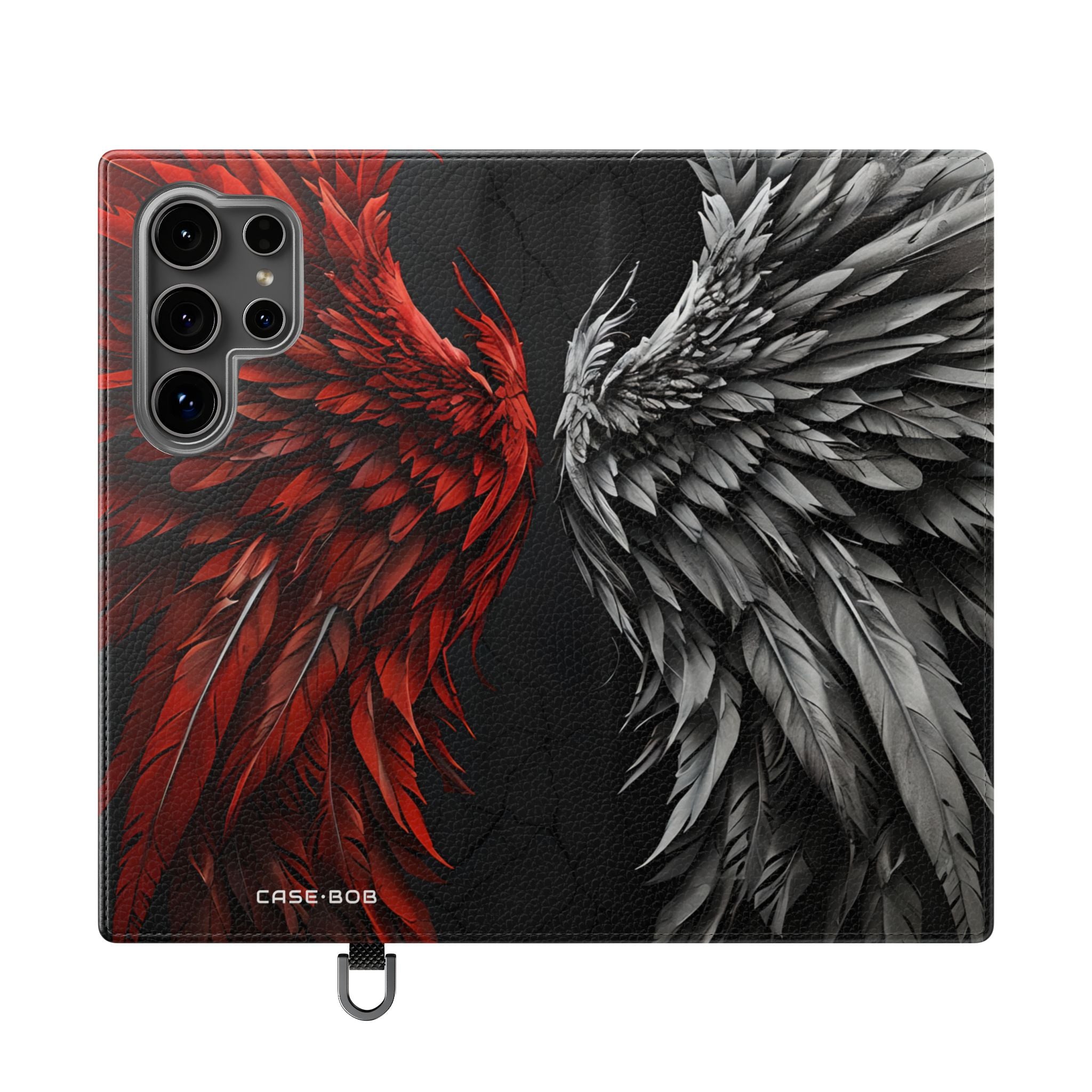 Crimson Silver Wings - Samsung S24 Ultra Case - Wallet