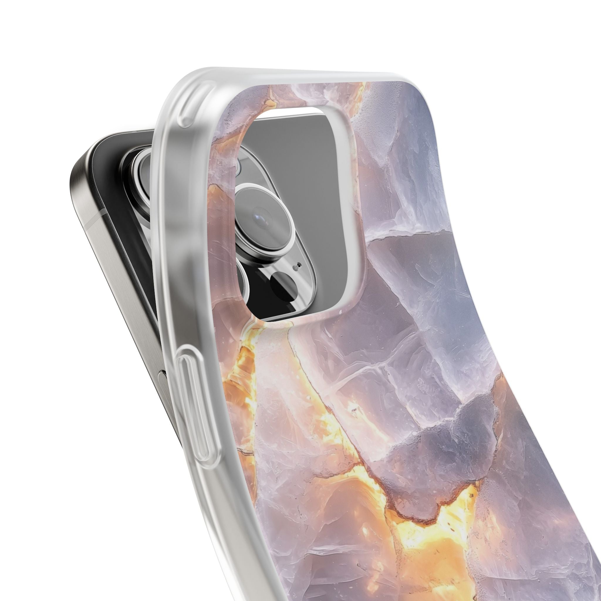 Crystal Veins iPhone 16 Pro Max Case - Soft