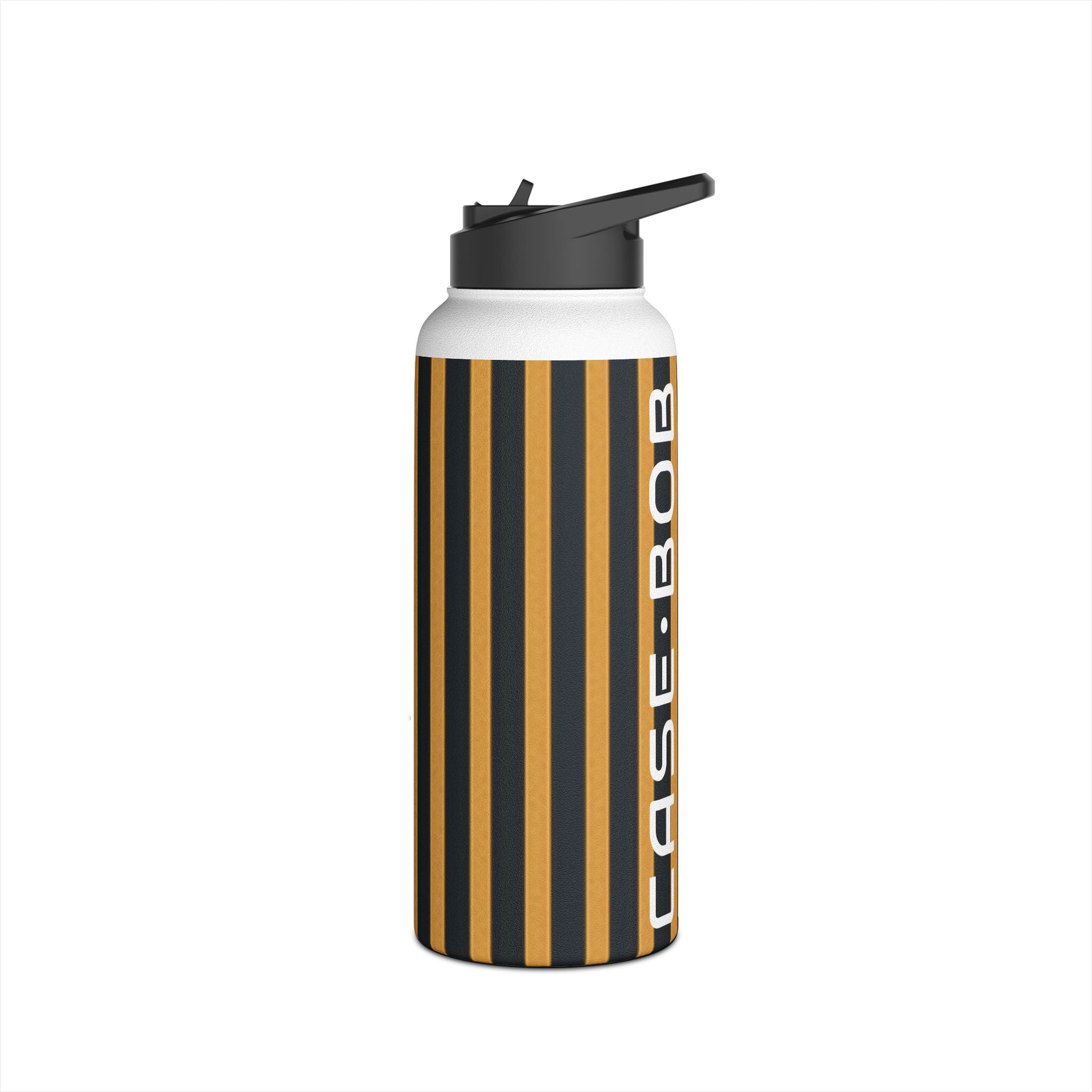 Golden Stripes - Stainless Steel Water Bottle