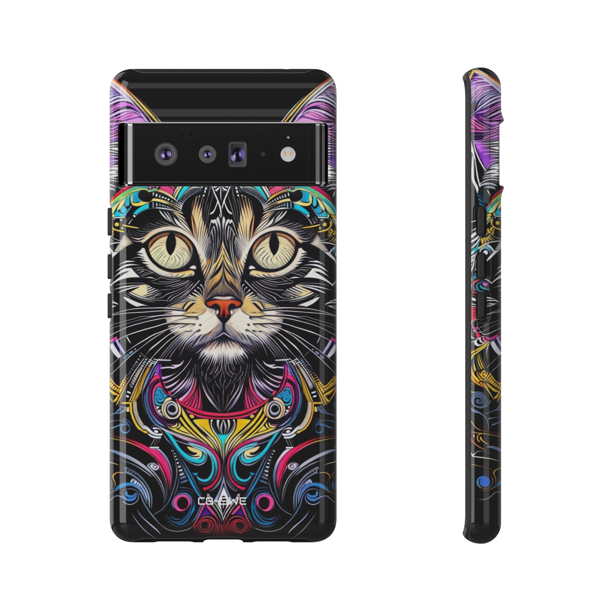 Psychedelic Cat Mirage - Google Pixel Case